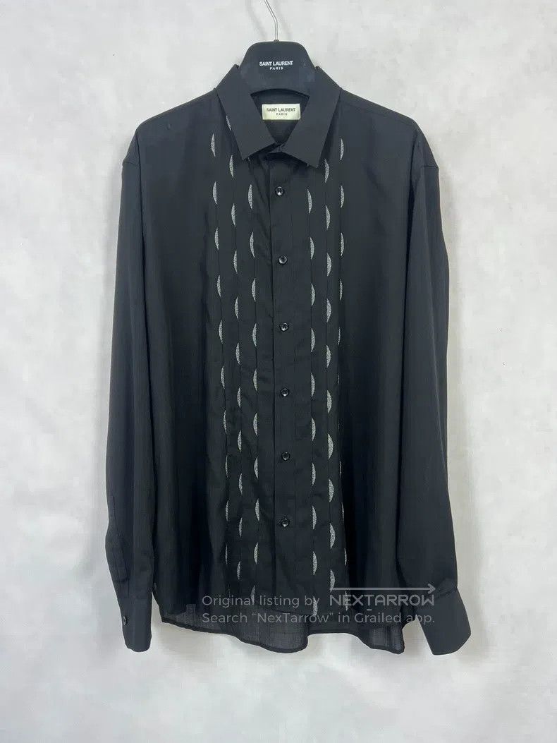 Saint Laurent Paris Saint Laurent Paris Silver Thread Moon Crescent Wind Organ Size M / US 6-8 / IT 42-44 - 1 Thumbnail