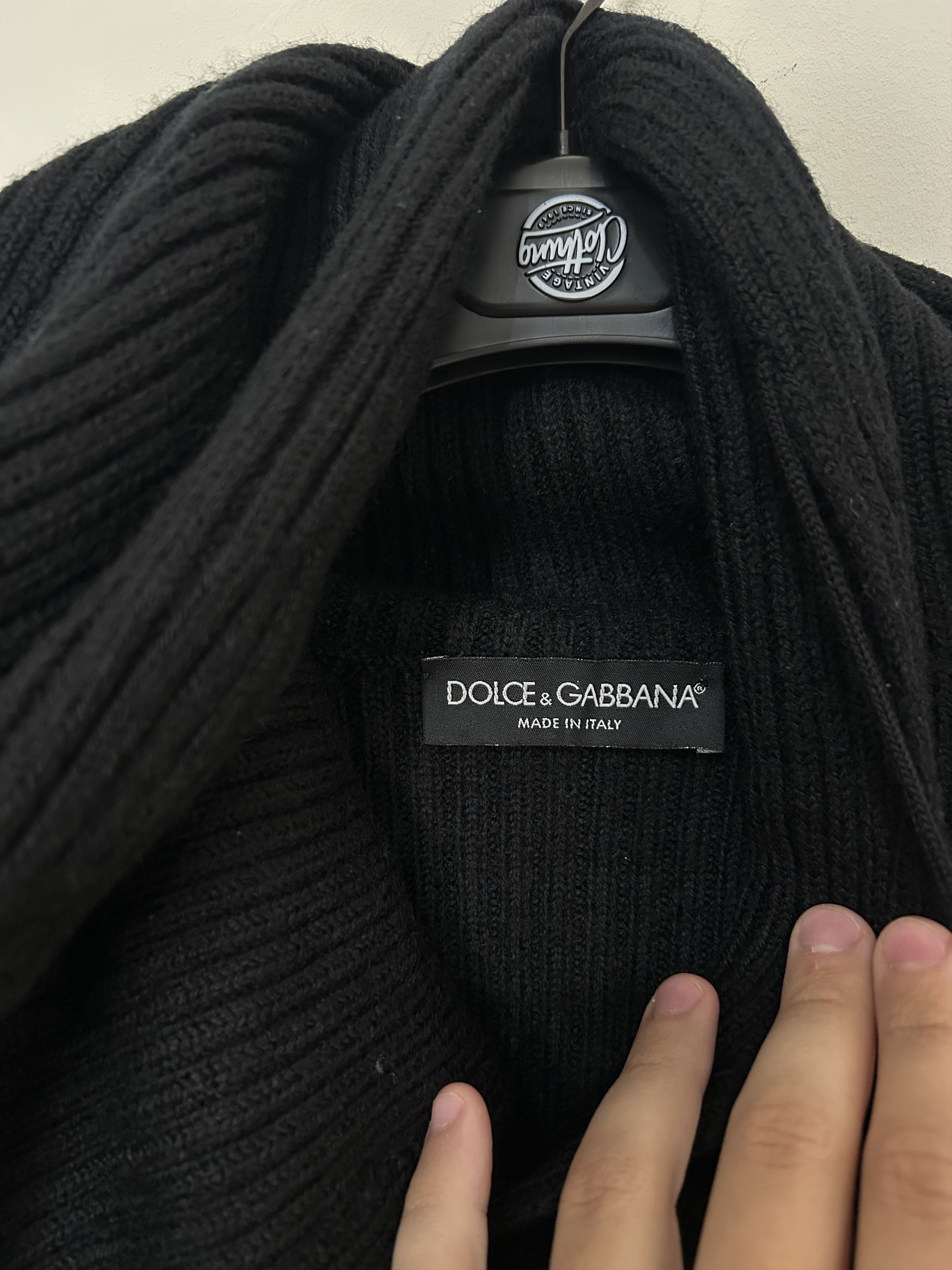 Dolce & Gabbana Dolce & Gabbana Vintage Cardigan with hood wool Size L / US 10 / IT 46 - 5 Thumbnail