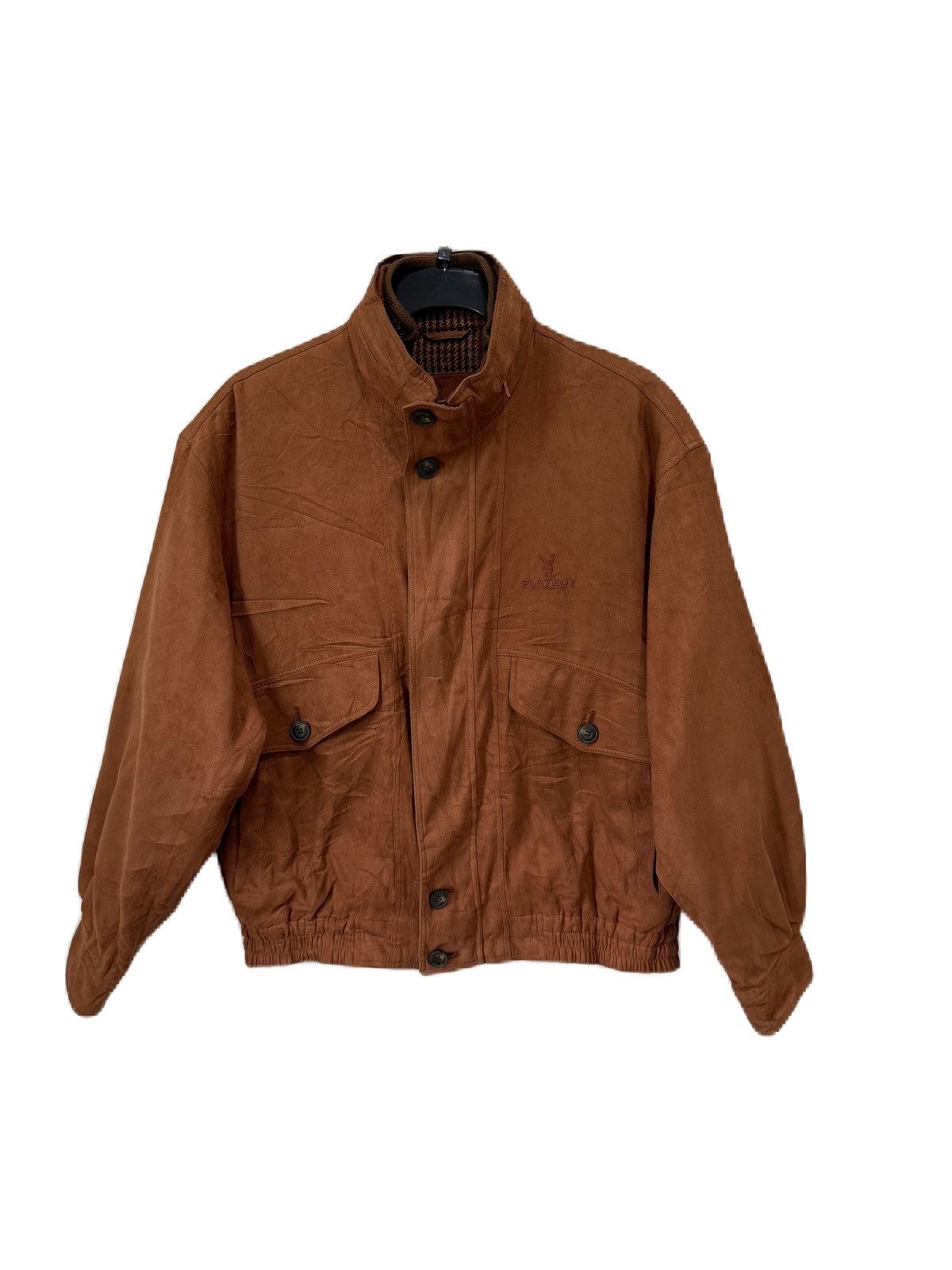 Playboy Vintage Playboy Sport Bomber Jacket Zipper Double Pocket Size US L / EU 52-54 / 3 - 1 Thumbnail