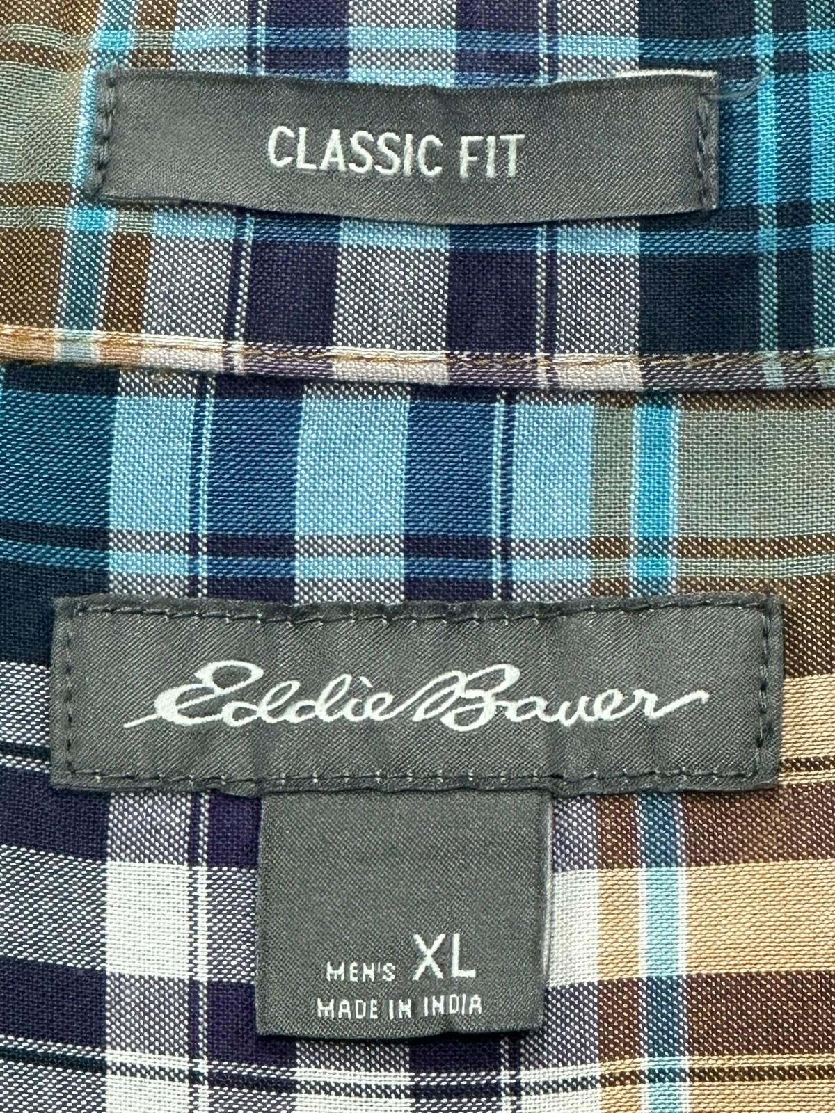 Eddie Bauer Eddie Bauer Classic Fit Oxford Multicolor Button Up Mens XL Size US XL / EU 56 / 4 - 3 Thumbnail