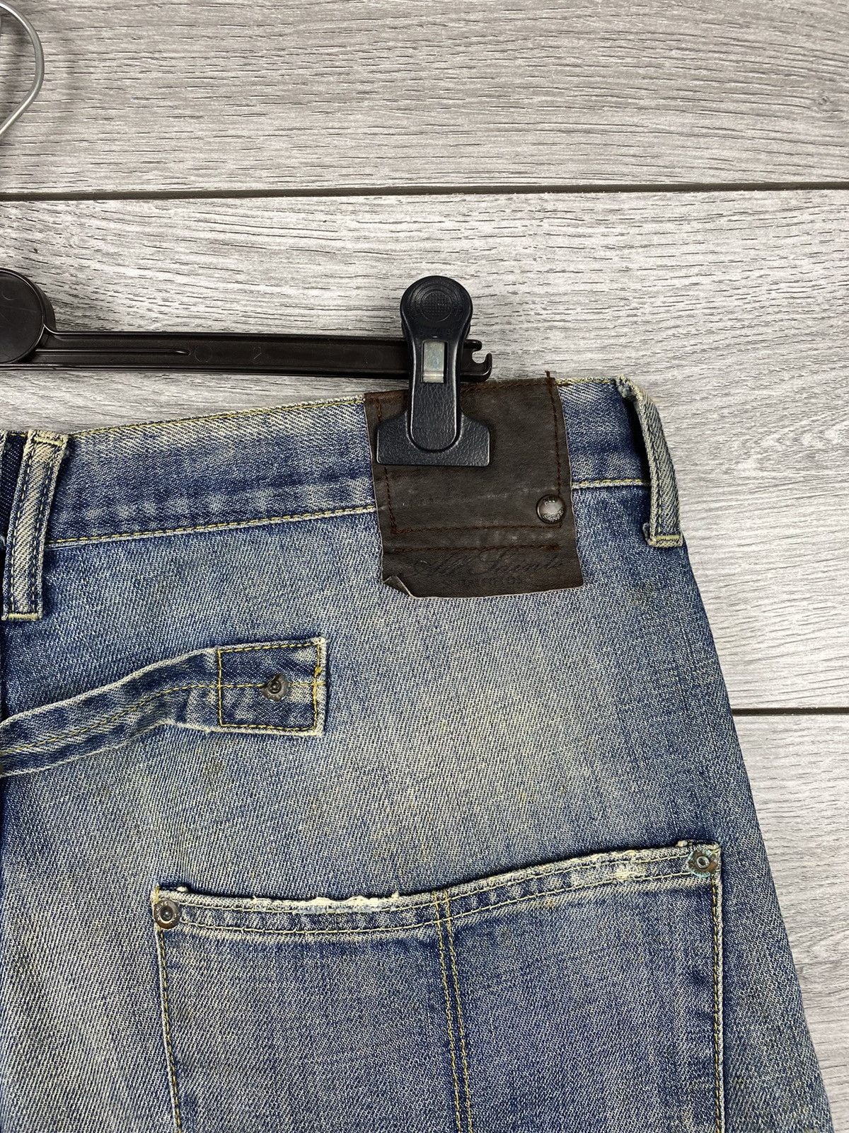 Allsaints Mens Vintage Allsaints Denim Distressed Shorts Y2K Size US 34 / EU 50 - 7 Thumbnail