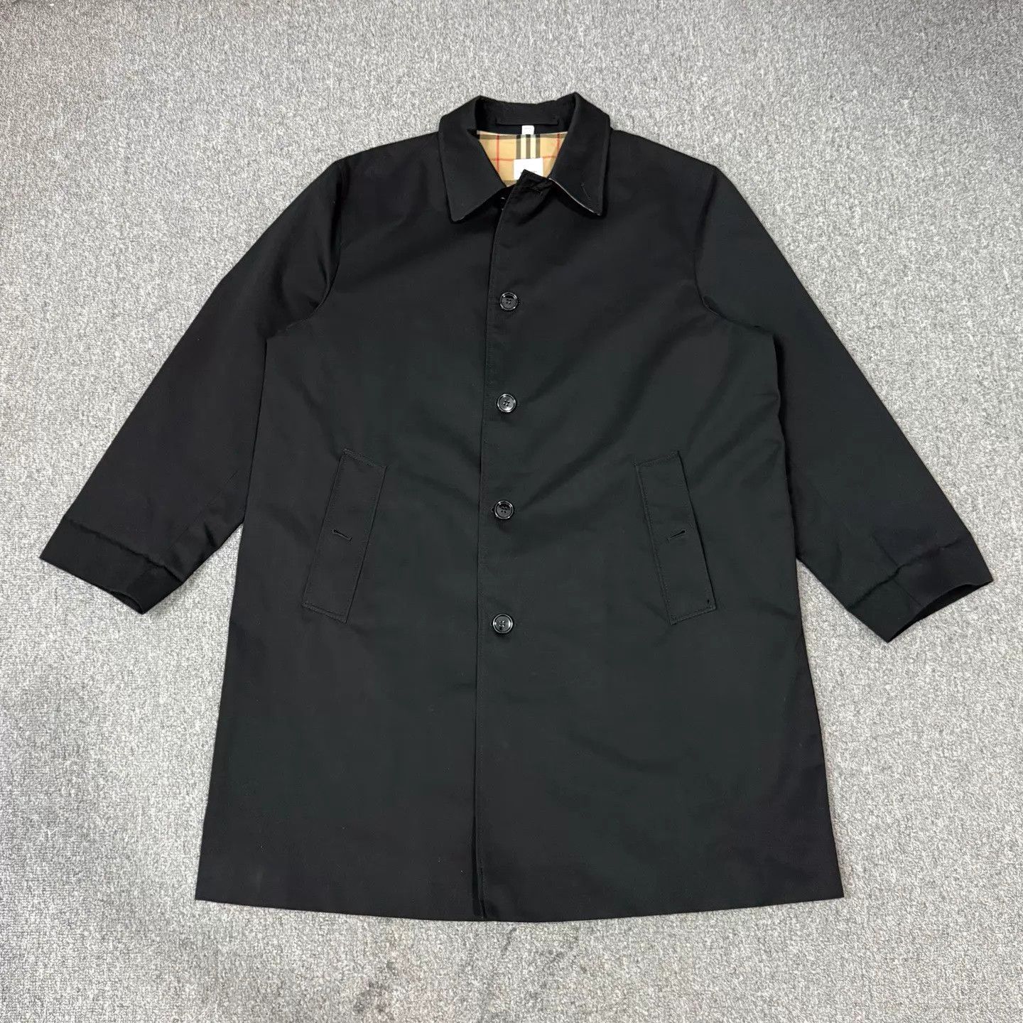 Burberry Burberry Check Embroidered Horseferry M Nylon Trench 54 99N Size US L / EU 52-54 / 3 - 1 Thumbnail