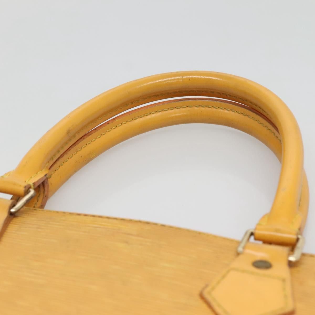 Louis Vuitton LOUIS VUITTON Epi Sac Plat Hand Bag Yellow M52079 Size ONE SIZE - 8 Thumbnail