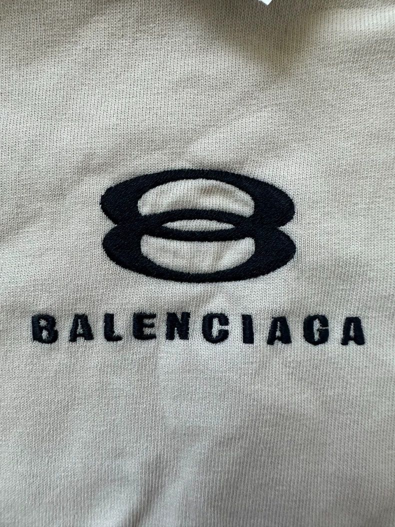 Balenciaga Balenciaga Monogrammed printed crew neck pullover short sl Size US M / EU 48-50 / 2 - 3 Thumbnail