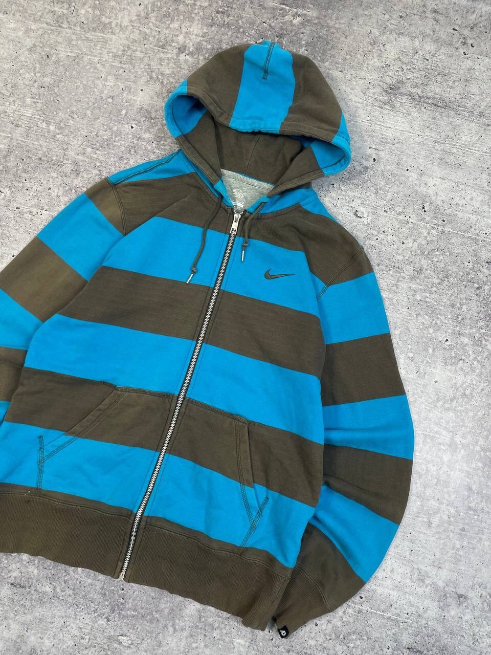 Nike Vintage Nike Stripped Zip Up Hoodie Y2K Size US XL / EU 56 / 4 - 3 Thumbnail