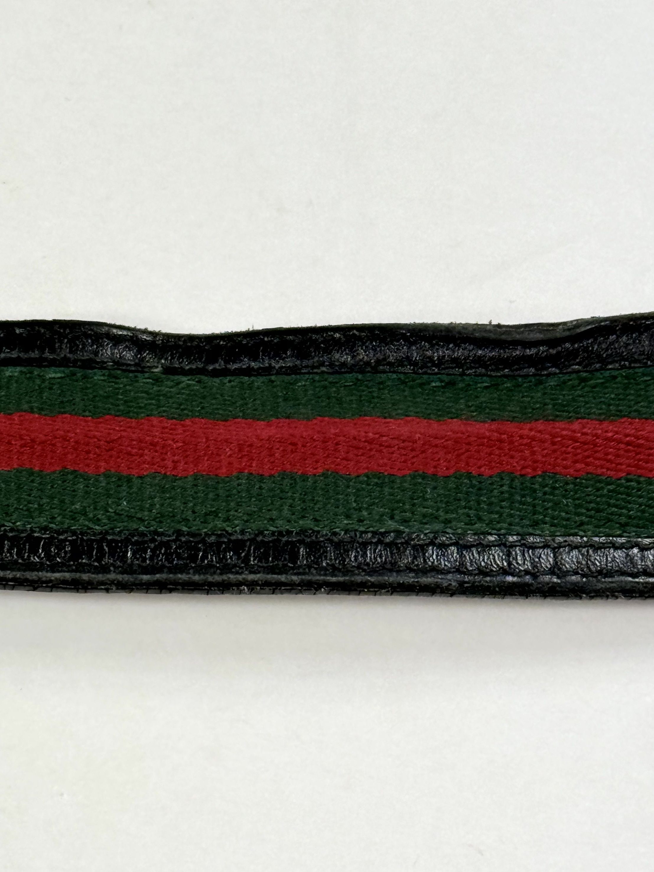 Gucci Gucci Web Green/Red Stripe GG Interlocking Belt Size 95/38 Size ONE SIZE - 8 Thumbnail