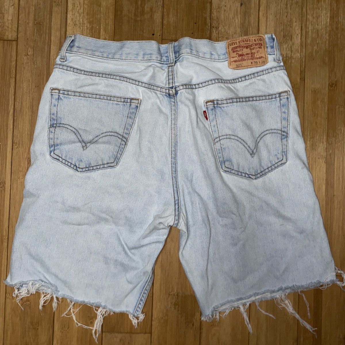 Levi's Vintage Levi Light Wash Jorts Size US 36 / EU 52 - 1 Thumbnail