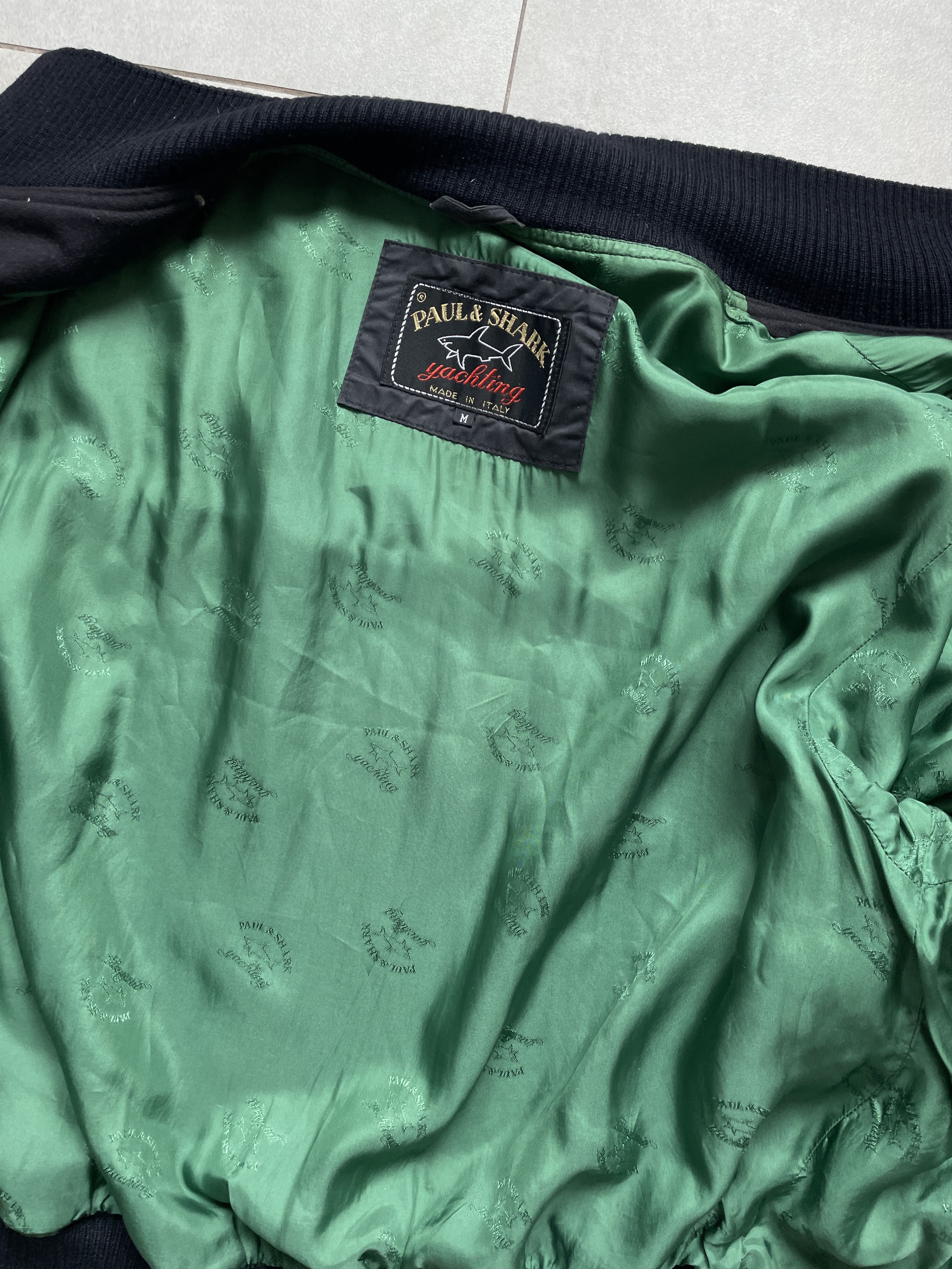 Paul & Shark PAUL & SHARK BLACK WOOL SAILING YACHTING BOMBER JACKET Size US M / EU 48-50 / 2 - 2 Thumbnail