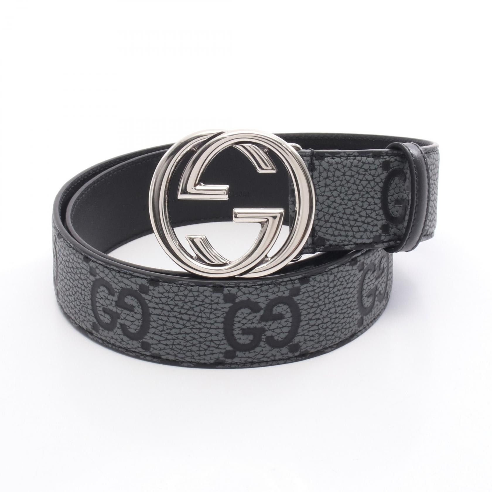 Gucci Gucci Gucci Interlocking G Jumbo GG Leather Belt Leather Belt 774153AAECO104690 DUTY FREE for USA Size ONE SIZE - 1 Thumbnail