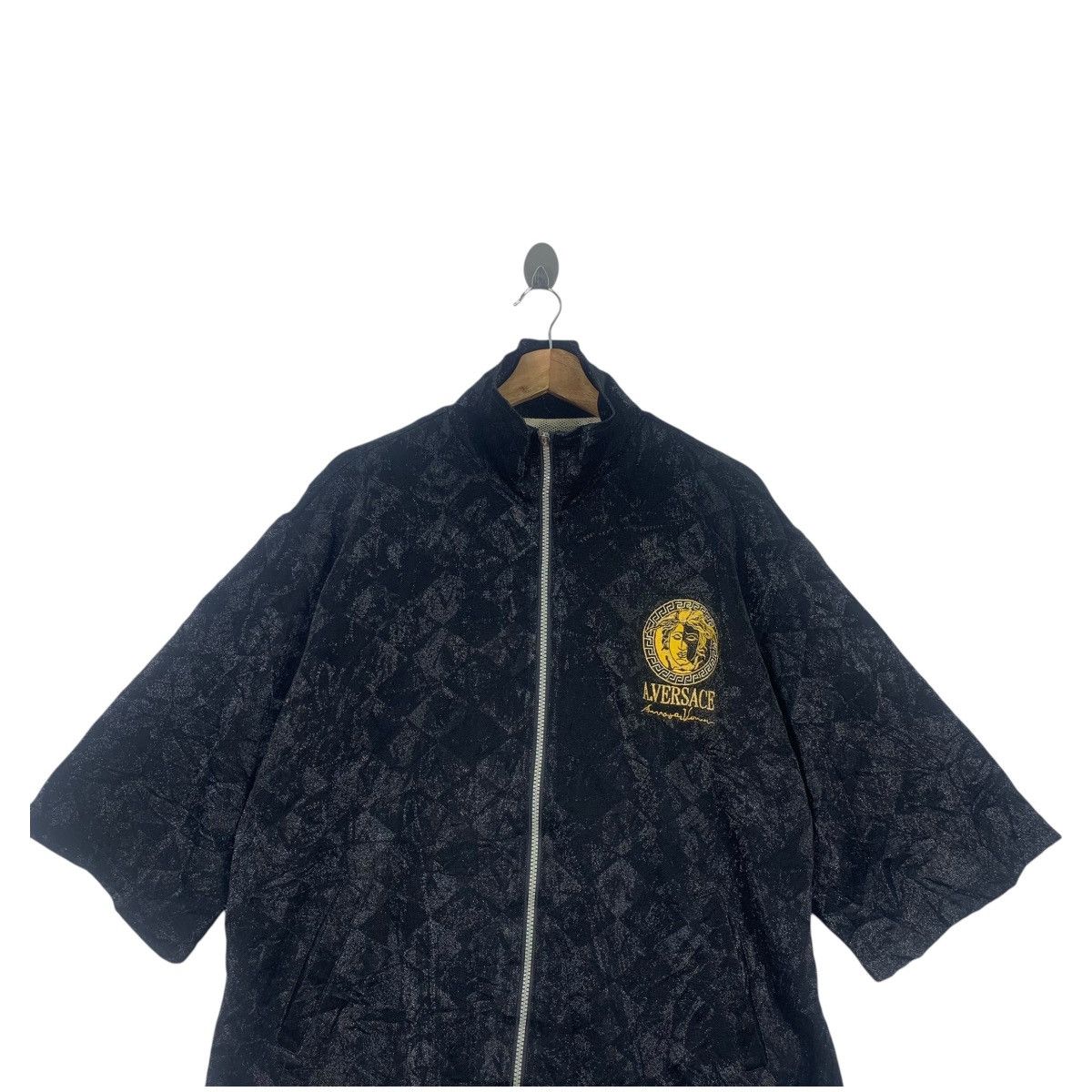 Vintage Vintage ALFREDO VERSACE ITALY Medusa Jacket Fleece Size M / US 6-8 / IT 42-44 - 2 Thumbnail