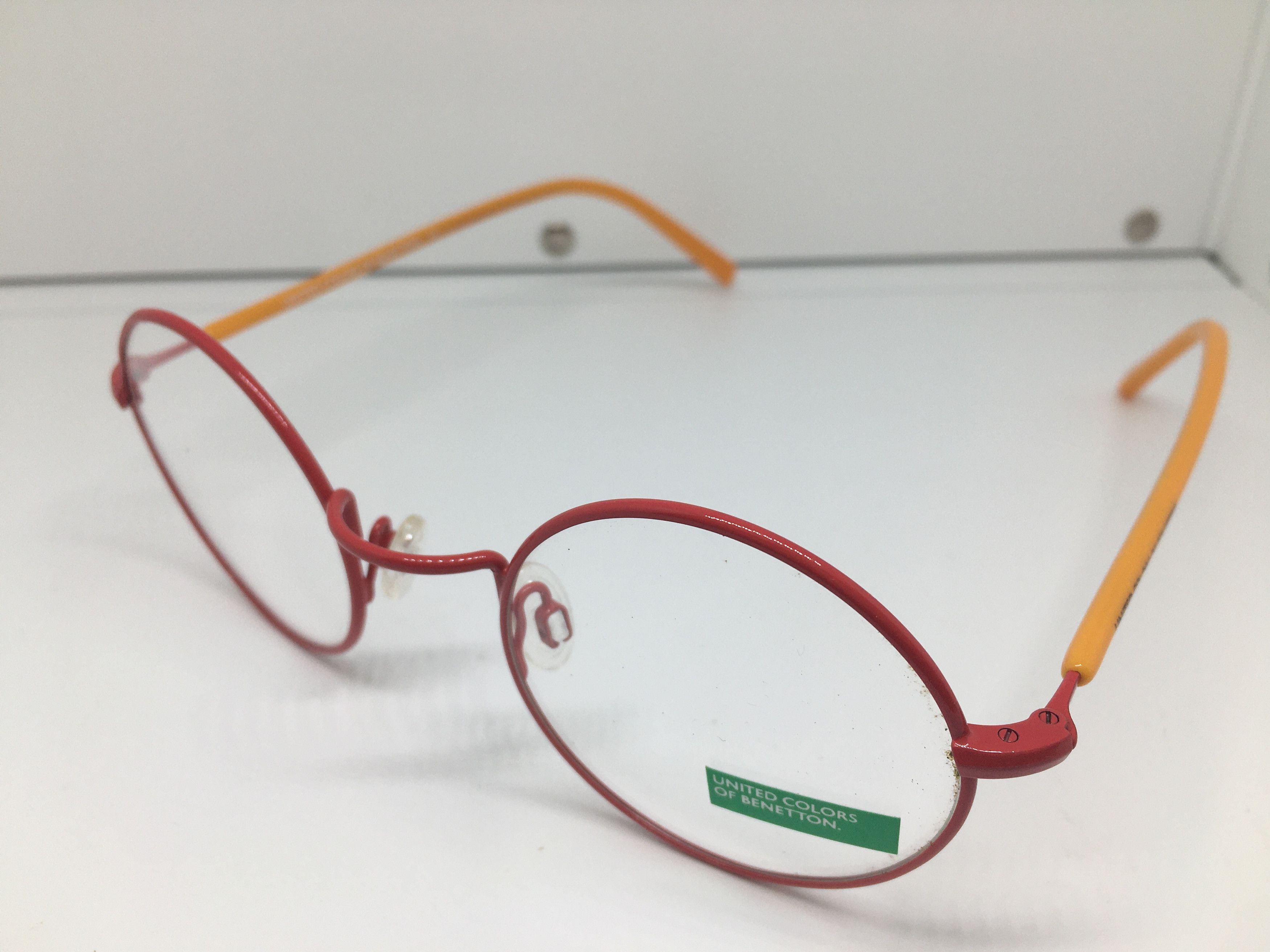 United Colors Of Benetton BENETTON BE41704 Red Round Eyglasses Frame Size ONE SIZE - 4 Thumbnail