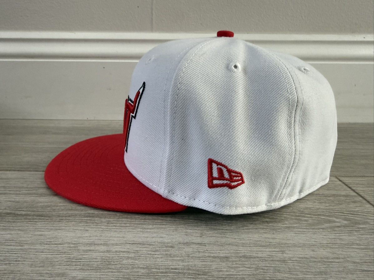 New Era Miami Heat New Era HWC Hardwood Classic White Fitted 7 3/8 Size ONE SIZE - 4 Thumbnail