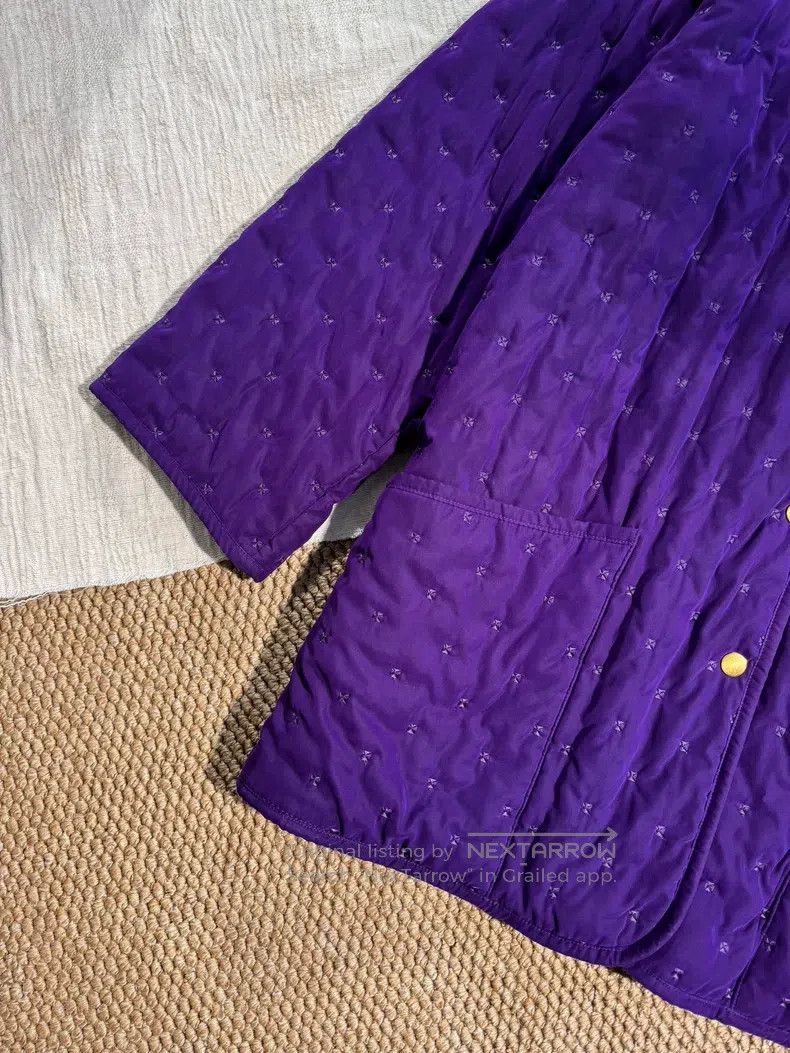 Hermes Hermes Vintage Quilted Cotton Padded Jacket with Full Embr Size S / US 4 / IT 40 - 4 Thumbnail