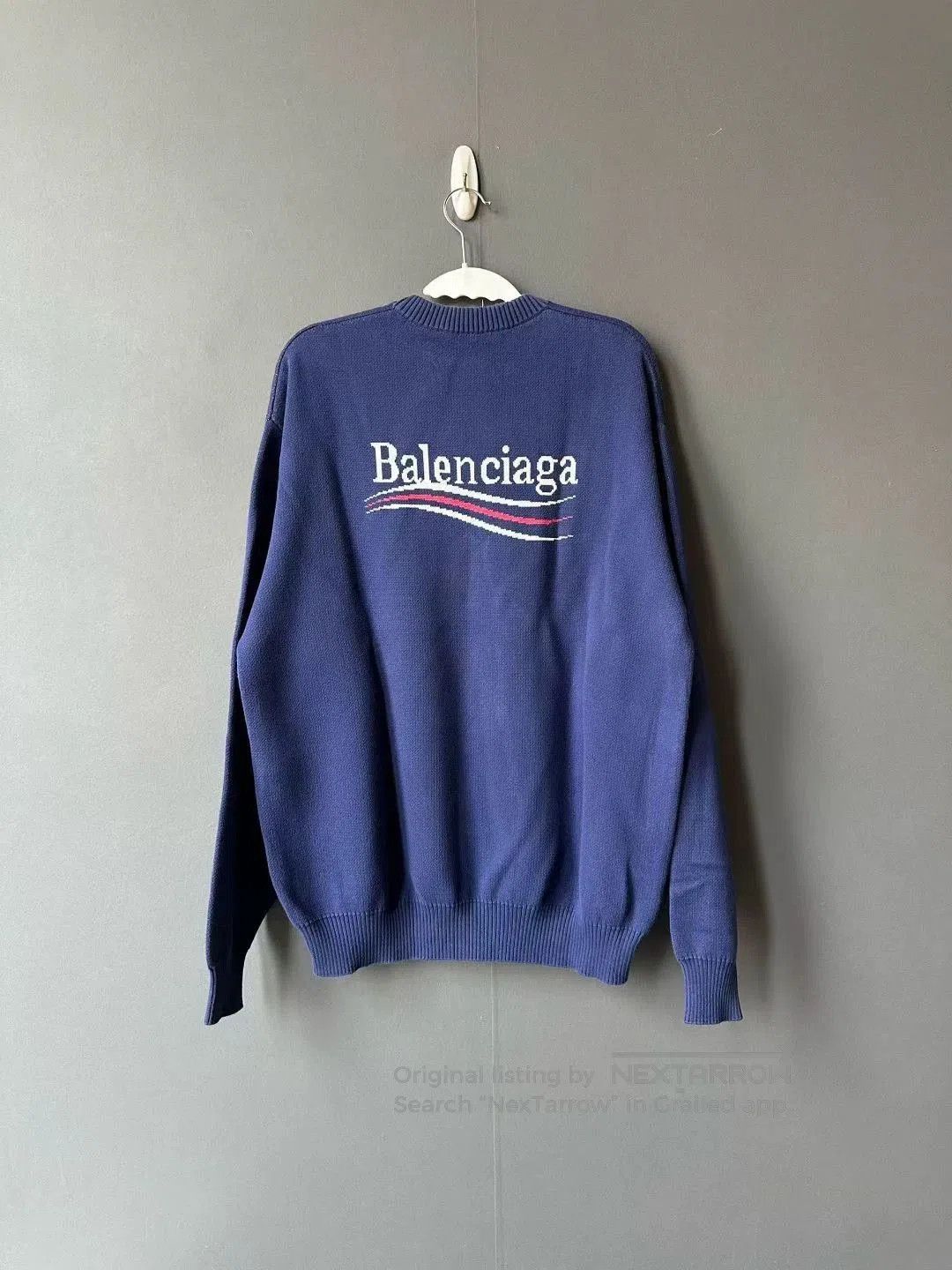 Balenciaga Balenciaga Cola Print Blue Sweater. Size US XS / EU 42 / 0 - 2 Thumbnail