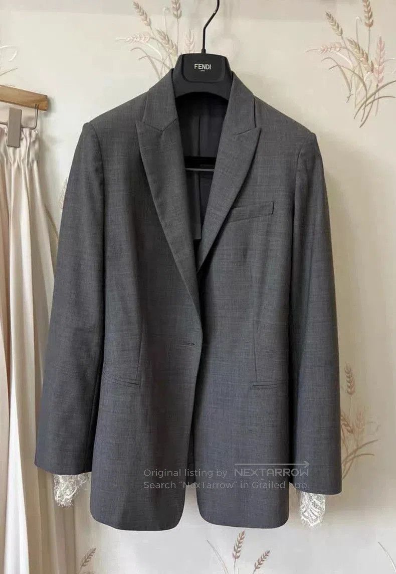 Brunello Cucinelli Brunello Cucinelli Gray Blazer. Size US M / EU 48-50 / 2 - 1 Thumbnail