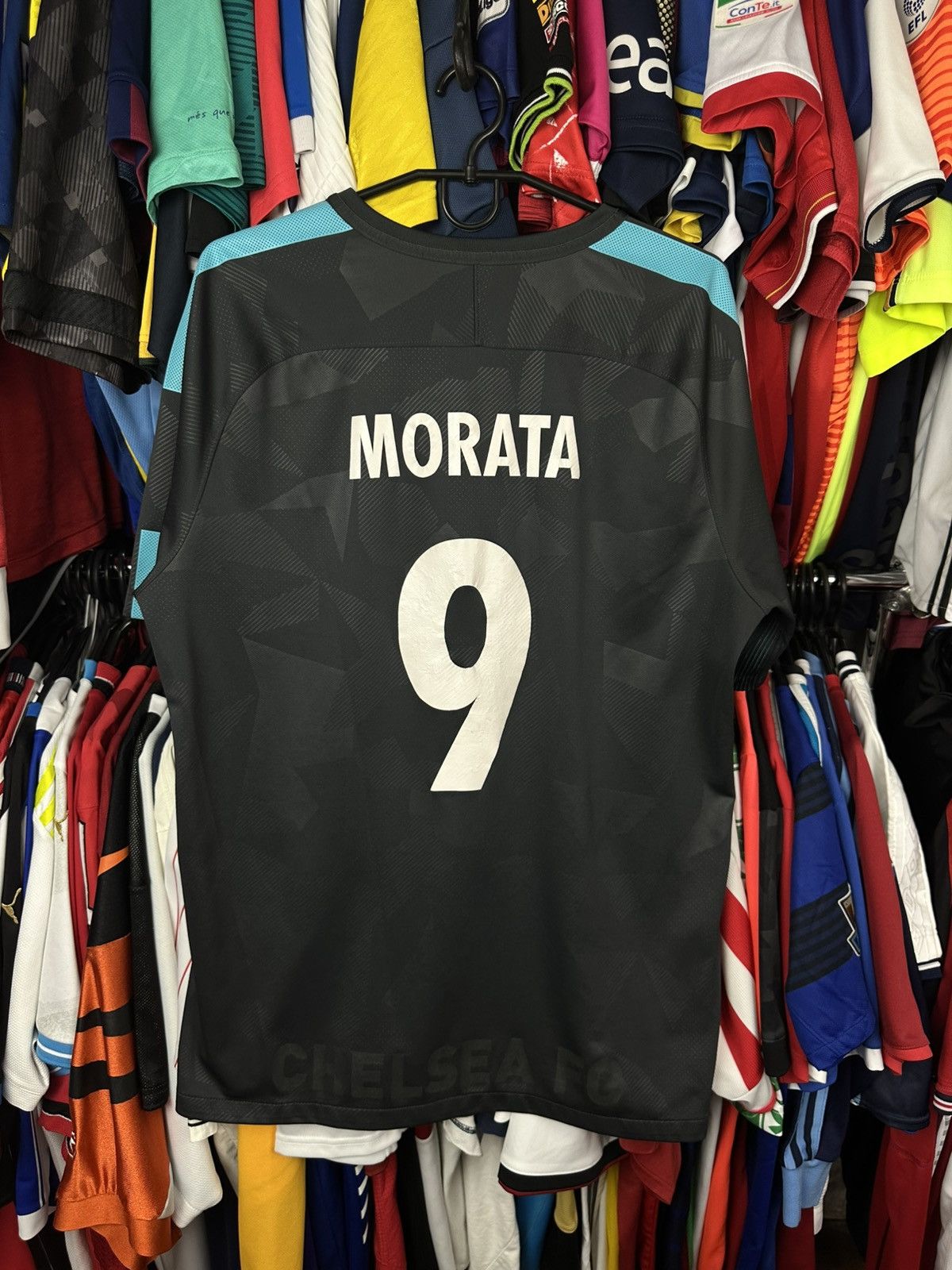 Nike NIKE CHELSEA 2017 2018 MORATA FOOTBALL SHIRT SOCCER JERSEY Size US L / EU 52-54 / 3 - 8 Thumbnail