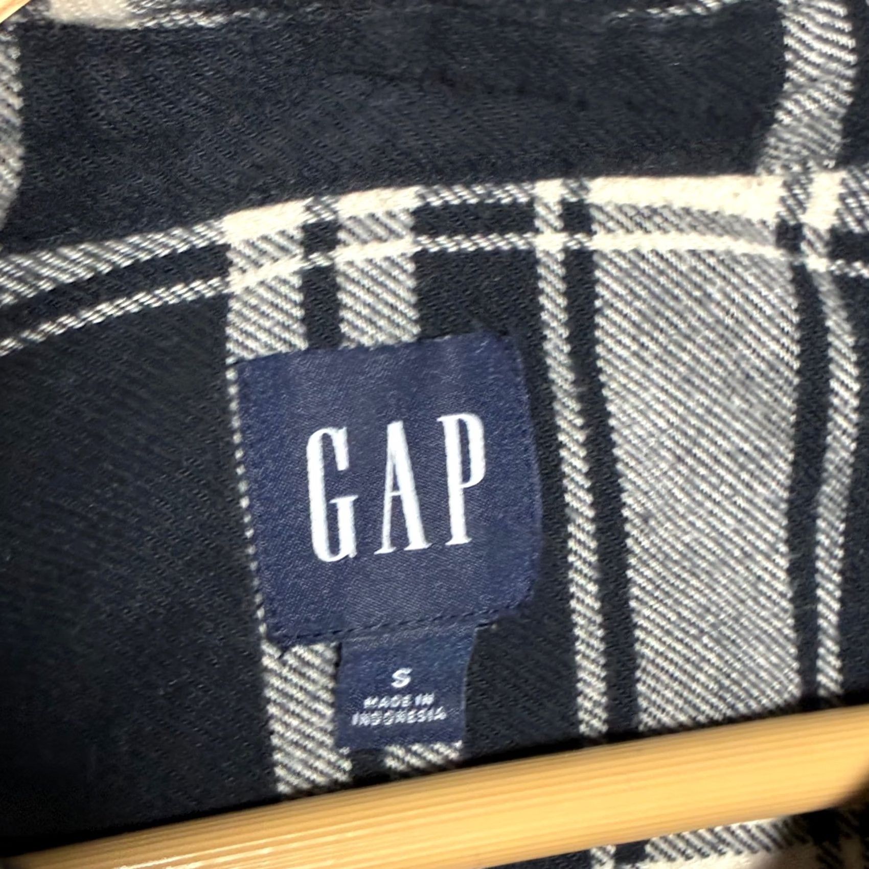 Gap GAP Black White Plaid Long Sleeve Button Down Flannel Oversized Shirt Women S Size S / US 4 / IT 40 - 5 Thumbnail