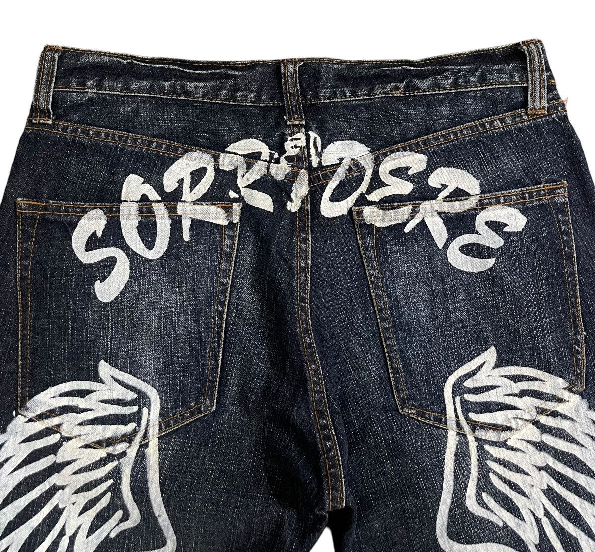 Japanese Brand Vintage Daicock Sorridere “DEATH NOTE” Jeans Size US 34 / EU 50 - 5 Thumbnail
