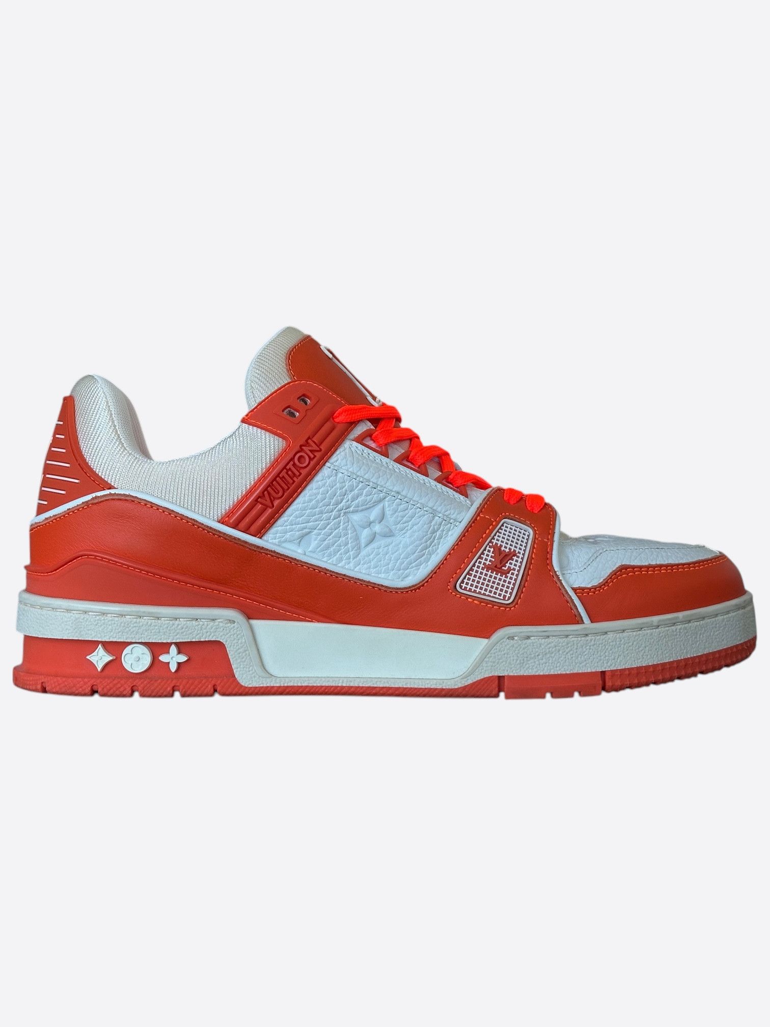 Louis Vuitton Louis Vuitton Orange & White Monogram Trainers Size US 8 / EU 41 - 1 Thumbnail