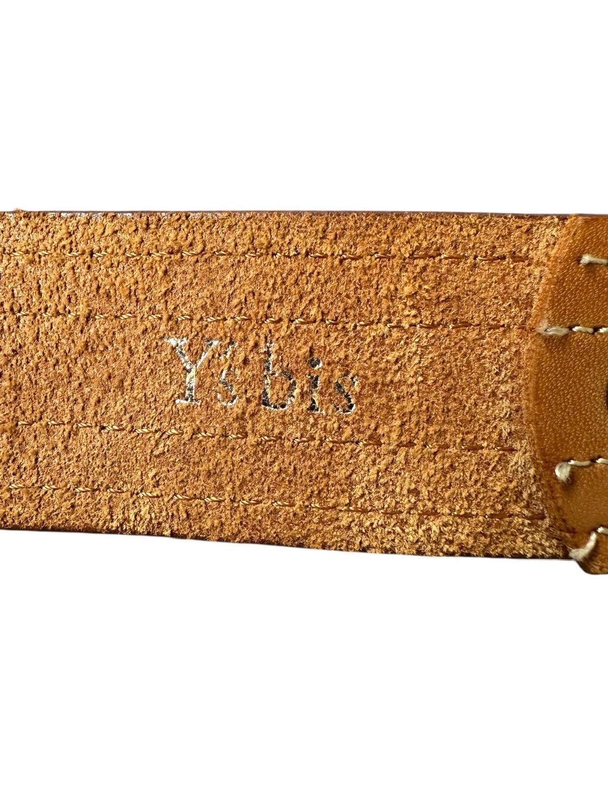 Yohji Yamamoto 00's Y's Bis avant-garde fully leather belt Size 28 - 8 Thumbnail