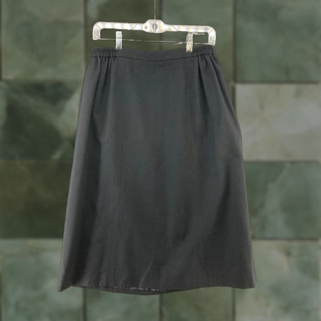 Talbots VINTAGE Talbots Skirt 12W Black Wool USA MADE Size 34" / US 12 / IT 48 - 1 Thumbnail