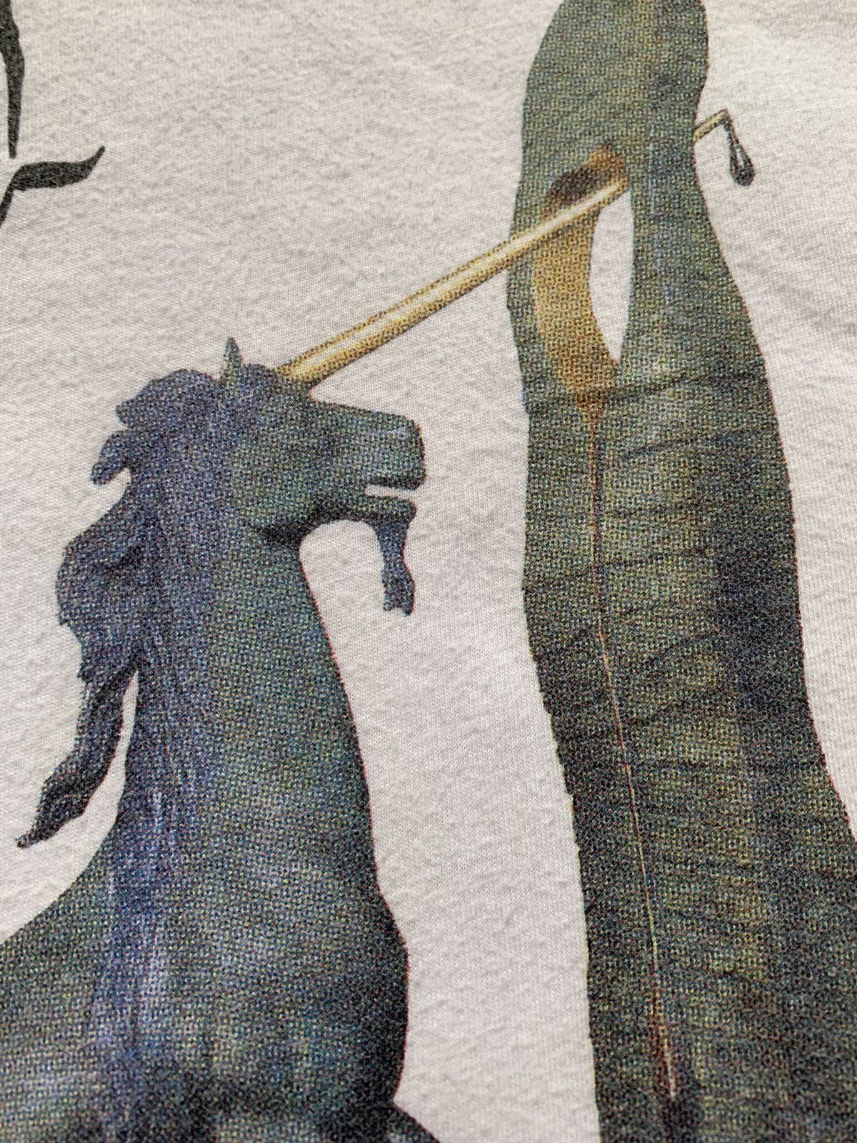 Vintage Vintage 90’s Dali Unicorn Art Tee Single Stitch Size US L / EU 52-54 / 3 - 5 Thumbnail