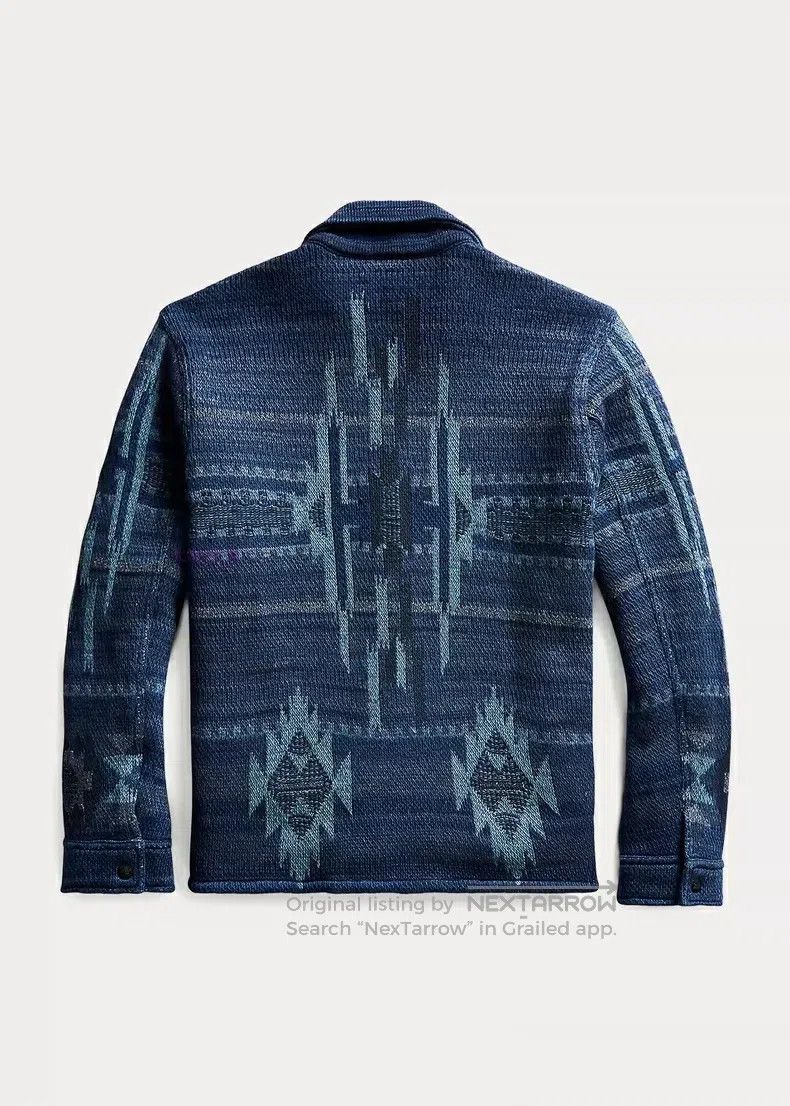 RRL Ralph Lauren RRL Ralph Lauren Retro blue dyed Southwest workwear sweate Size US S / EU 44-46 / 1 - 2 Thumbnail