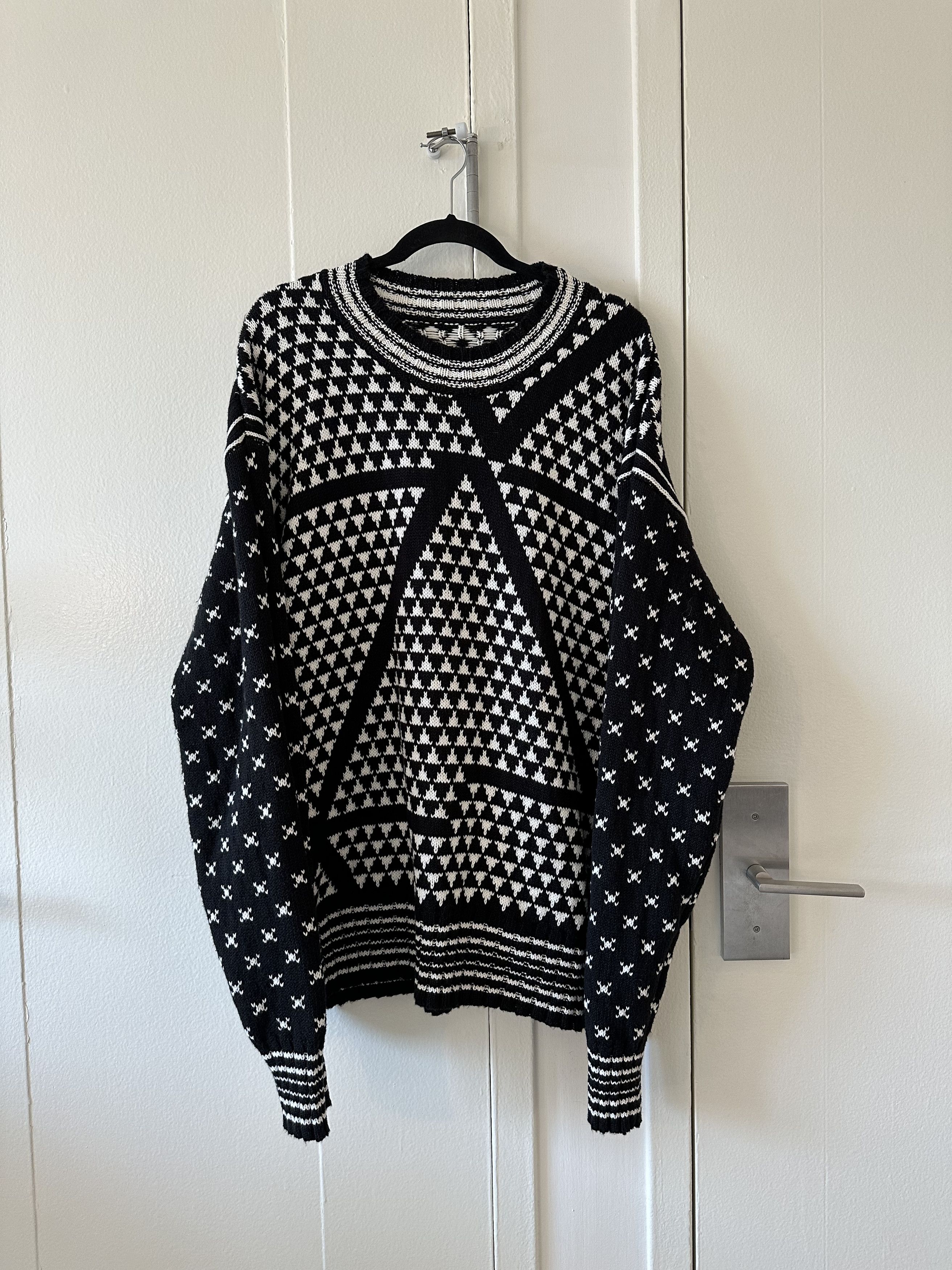 Maison Margiela Maison Margiela Jacquard Knit Sweater Size US XXL / EU 58 / 5 - 1 Thumbnail
