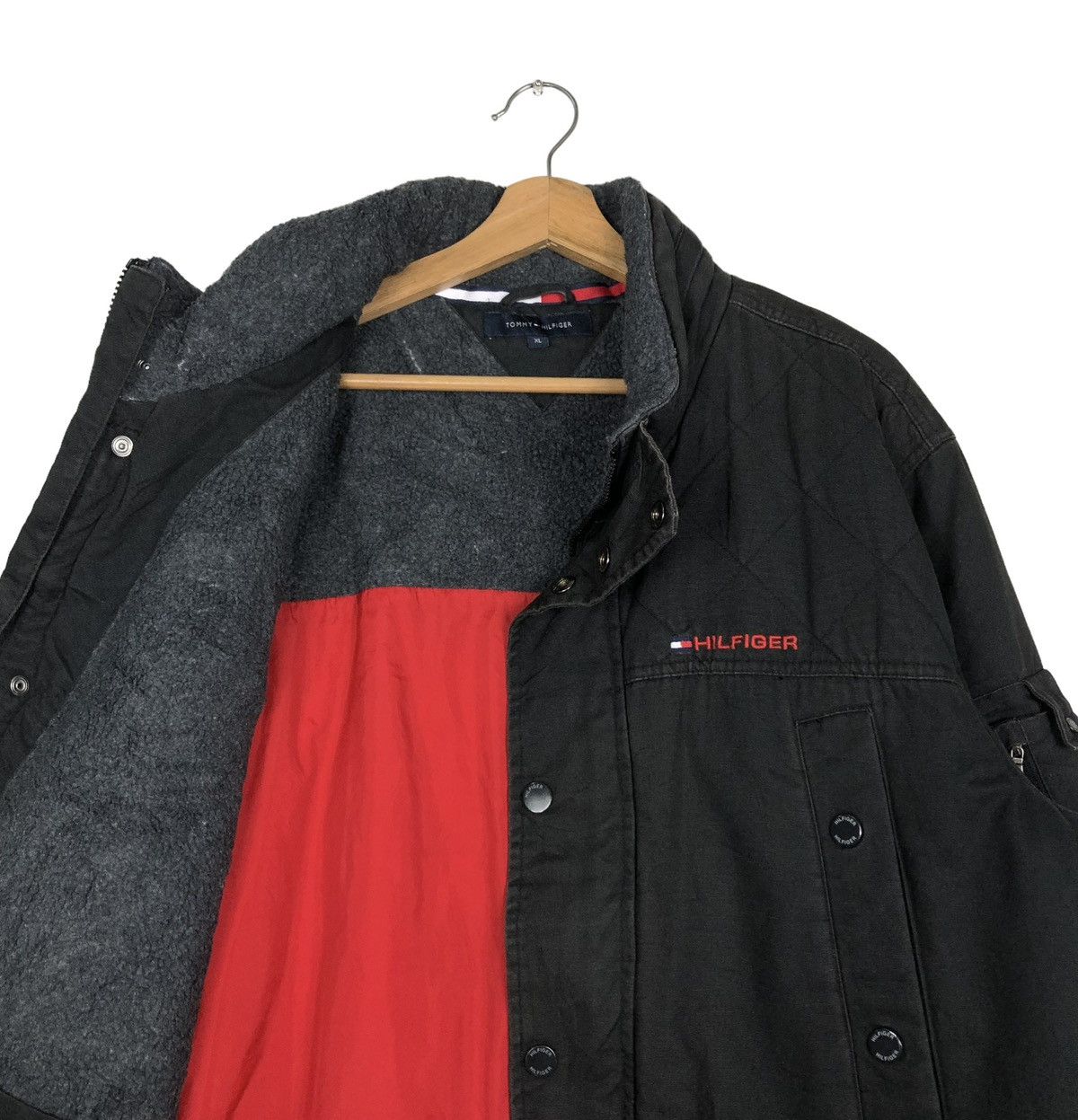 Japanese Brand 🔥VINTAGE WORK JACKET TOMMY HILFIGER CARGO POCKETS Size US XL / EU 56 / 4 - 12 Thumbnail