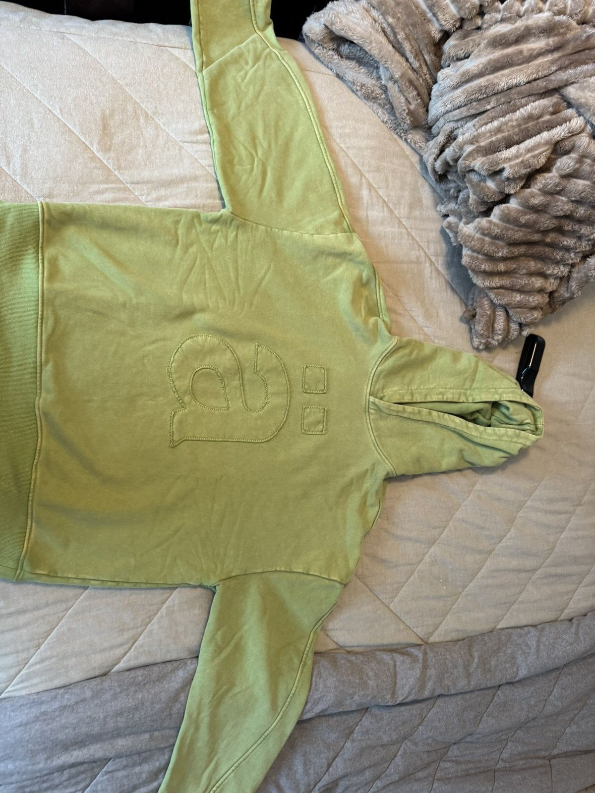 Other Lime green faded type hoodie, ALERT hoodie Size US L / EU 52-54 / 3 - 1 Thumbnail