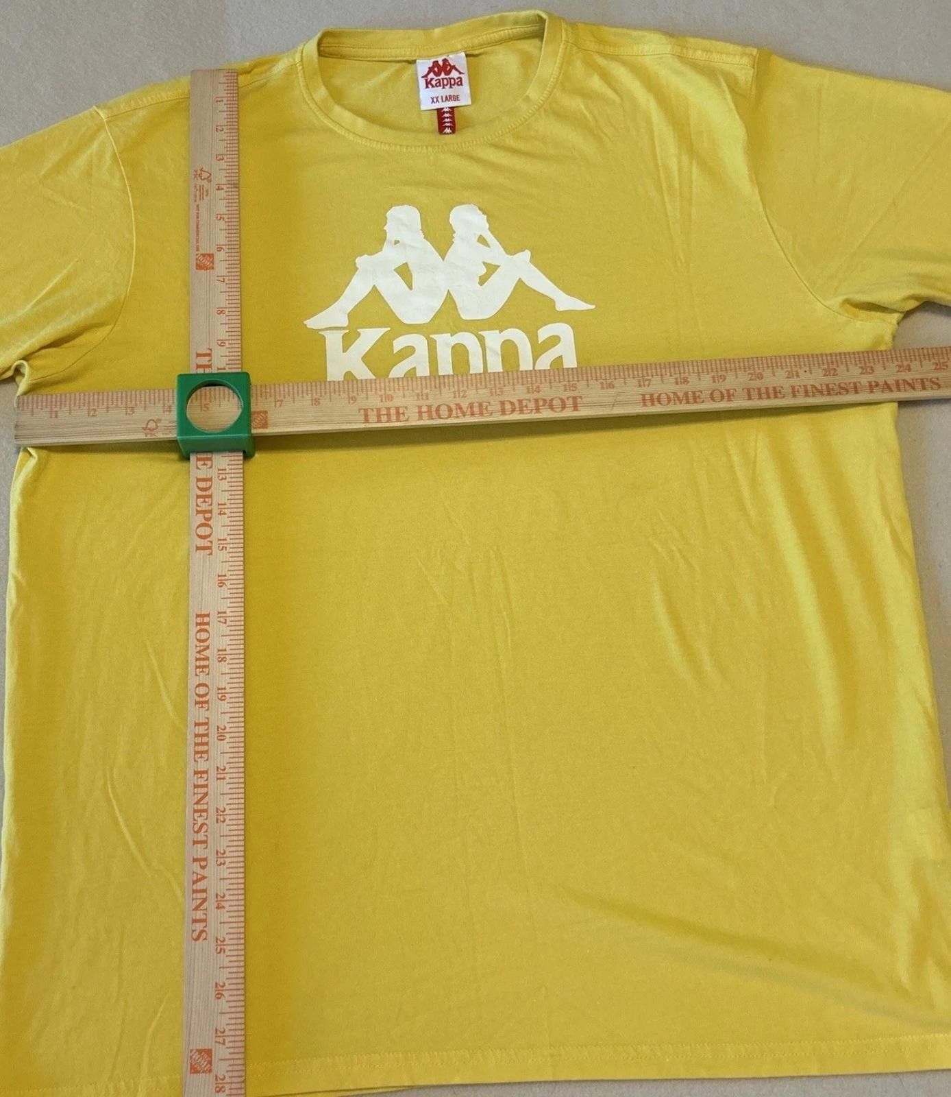 Kappa KAPPA Men's Yellow SZ 2XL T-Shirt Logo RDIF Pacsun Size US XXL / EU 58 / 5 - 5 Thumbnail