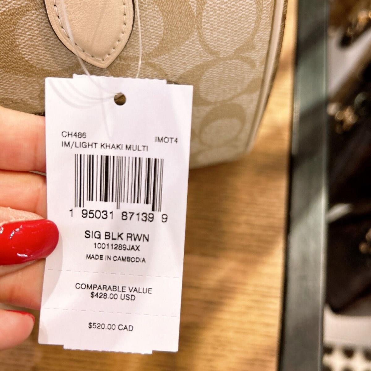 Coach Rowan Satchel Regular Size In Blocked Signature CH486 Size ONE SIZE - 7 Thumbnail