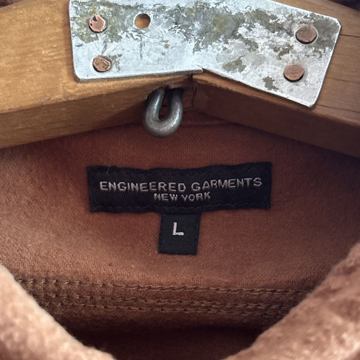 Engineered Garments Engineered Garments Work Shirt Solid Cotton Flannel Brown Size US L / EU 52-54 / 3 - 8 Thumbnail