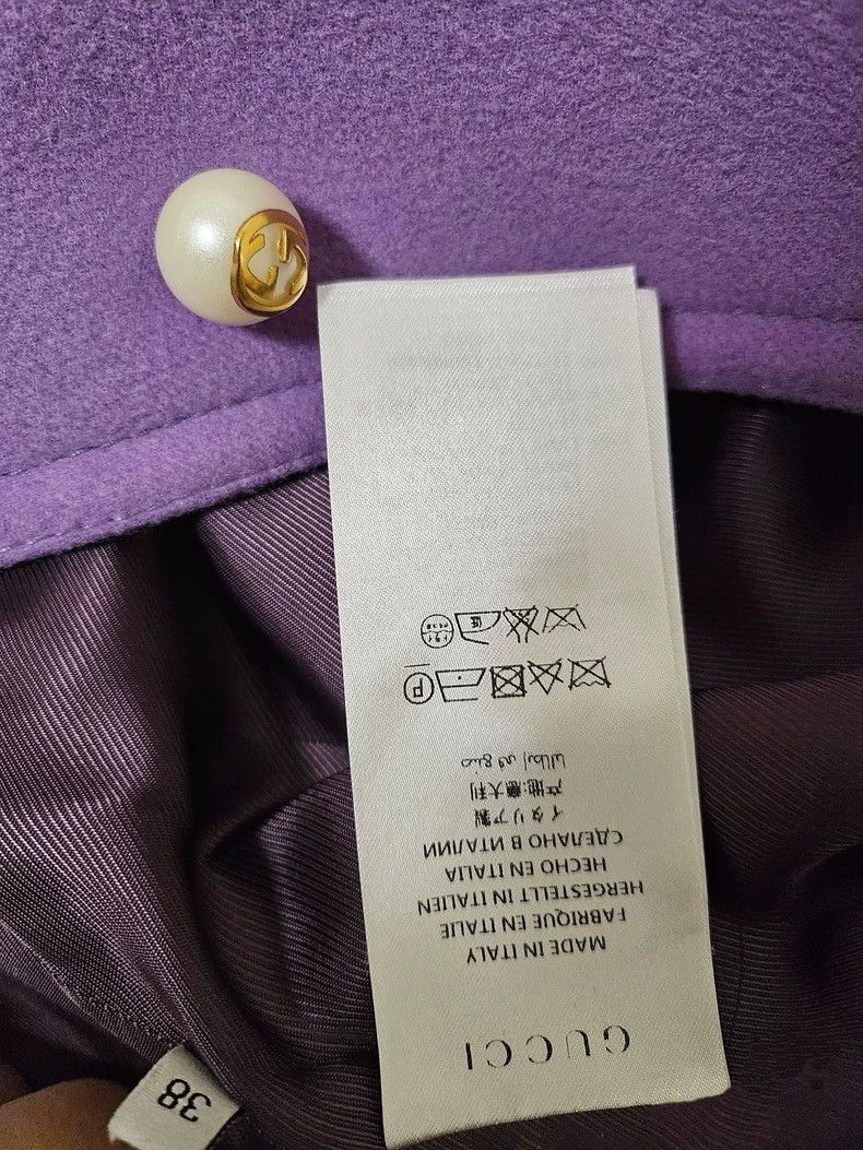 Gucci Gucci Size 38 Taro purple pearl button coat 2502-Nextarrow Size US S / EU 44-46 / 1 - 6 Thumbnail