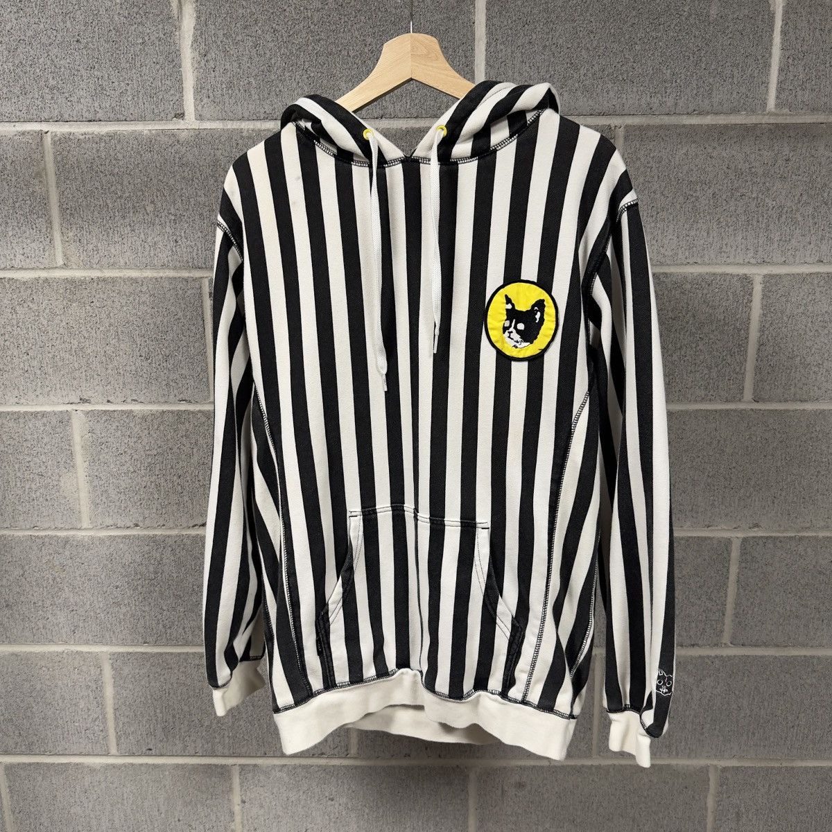Golf Wang 2014 Kill Cat Flog Gnaw Striped Hoodie Black White Size US L / EU 52-54 / 3 - 1 Thumbnail