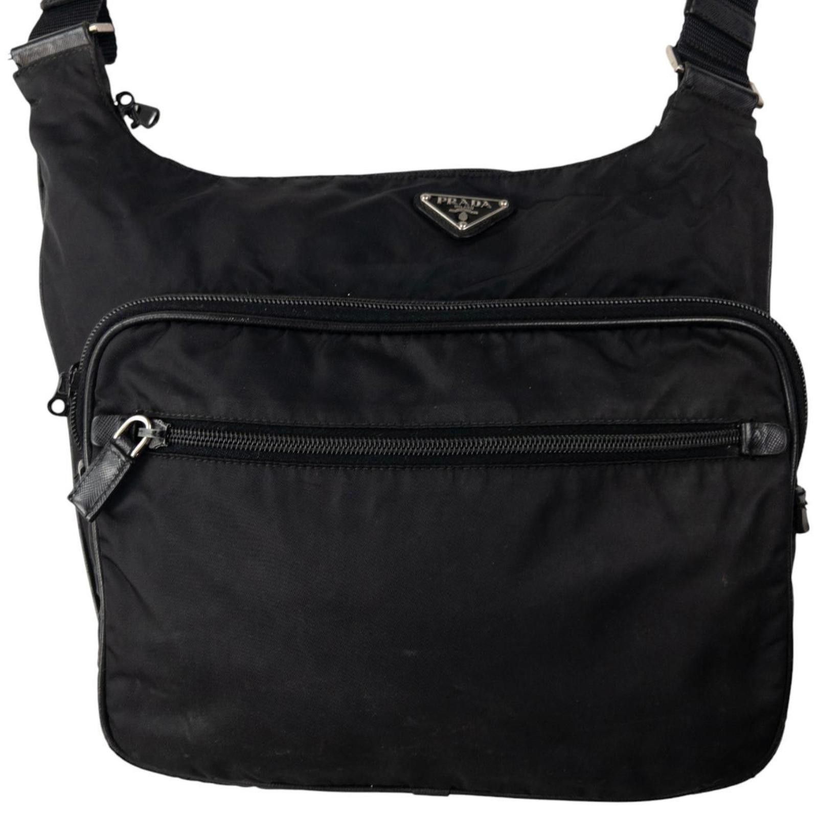 Vintage Prada Crossbody Bag in Black, Men's