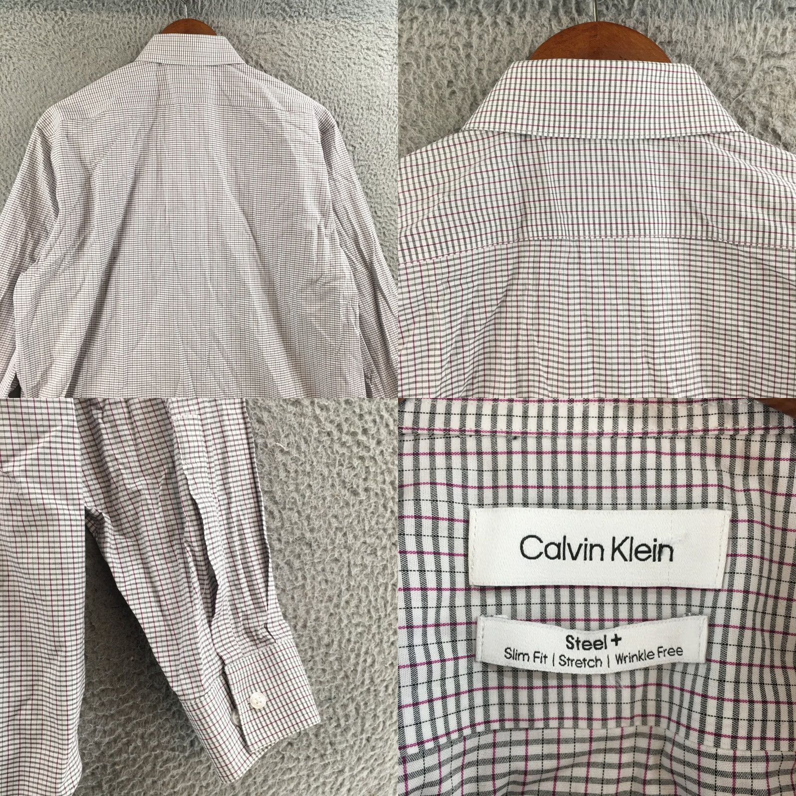 Calvin Klein Calvin Klein Button-Up Shirts Mens L Multicolor Cotton Blend Long Sleeve Plaid Shirt Size US L / EU 52-54 / 3 - 8 Thumbnail