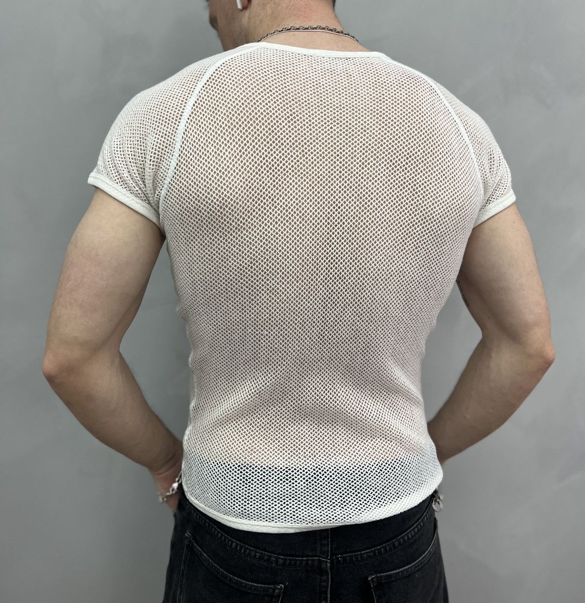 Vintage Vintage MESH TOP T SHIRT JAPANESE STYLE RARE Size US S / EU 44-46 / 1 - 10 Thumbnail