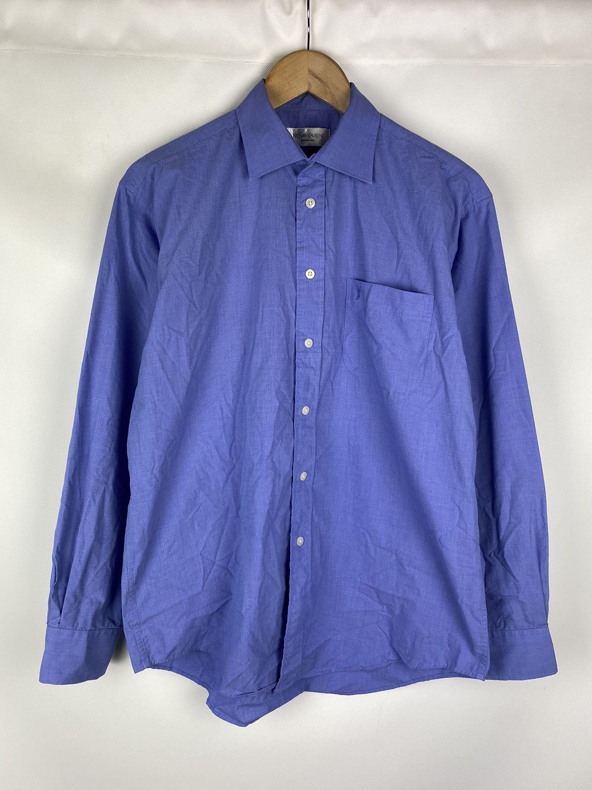 Yves Saint Laurent Yves Saint Lauren YSL men’s long sleeve button up shirt Size US L / EU 52-54 / 3 - 1 Thumbnail