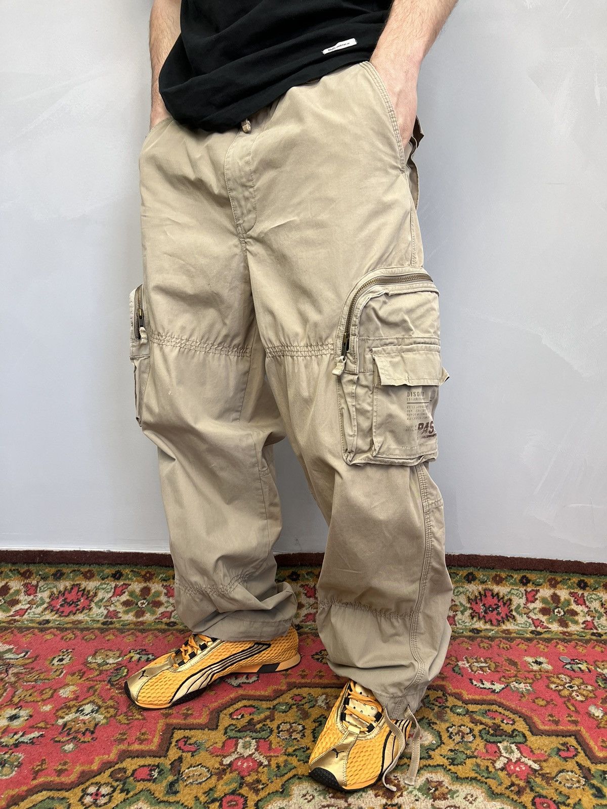 Vintage Vintage military desert Camo double knee cargo loose baggy Size US 34 / EU 50 - 2 Thumbnail