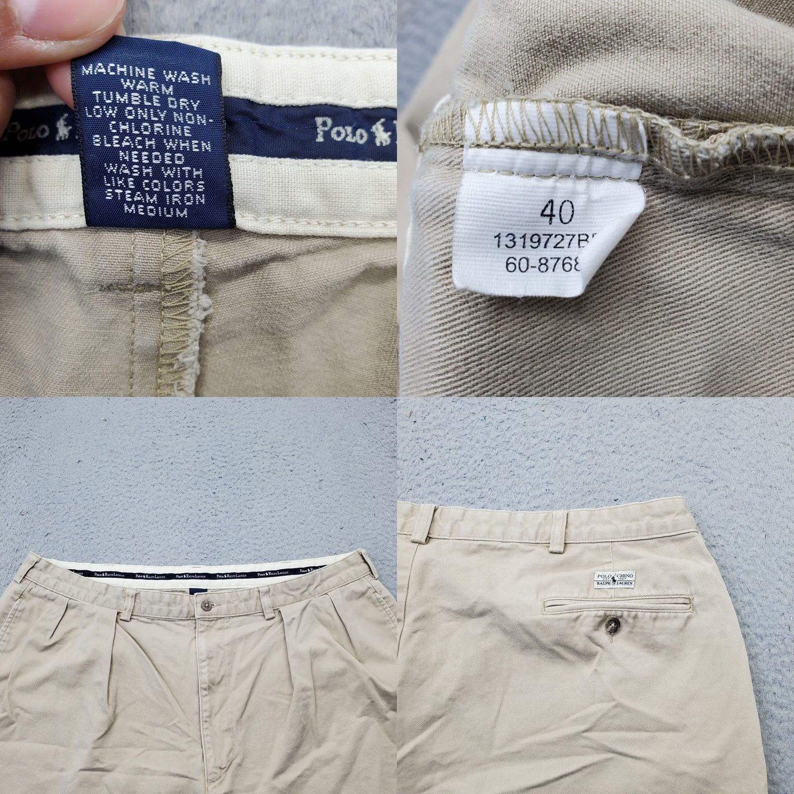 Polo Ralph Lauren Polo Ralph Lauren Chino Shorts Mens Size 40 Tan Pleated Classic Fit Low Waist Size US L / EU 52-54 / 3 - 8 Thumbnail