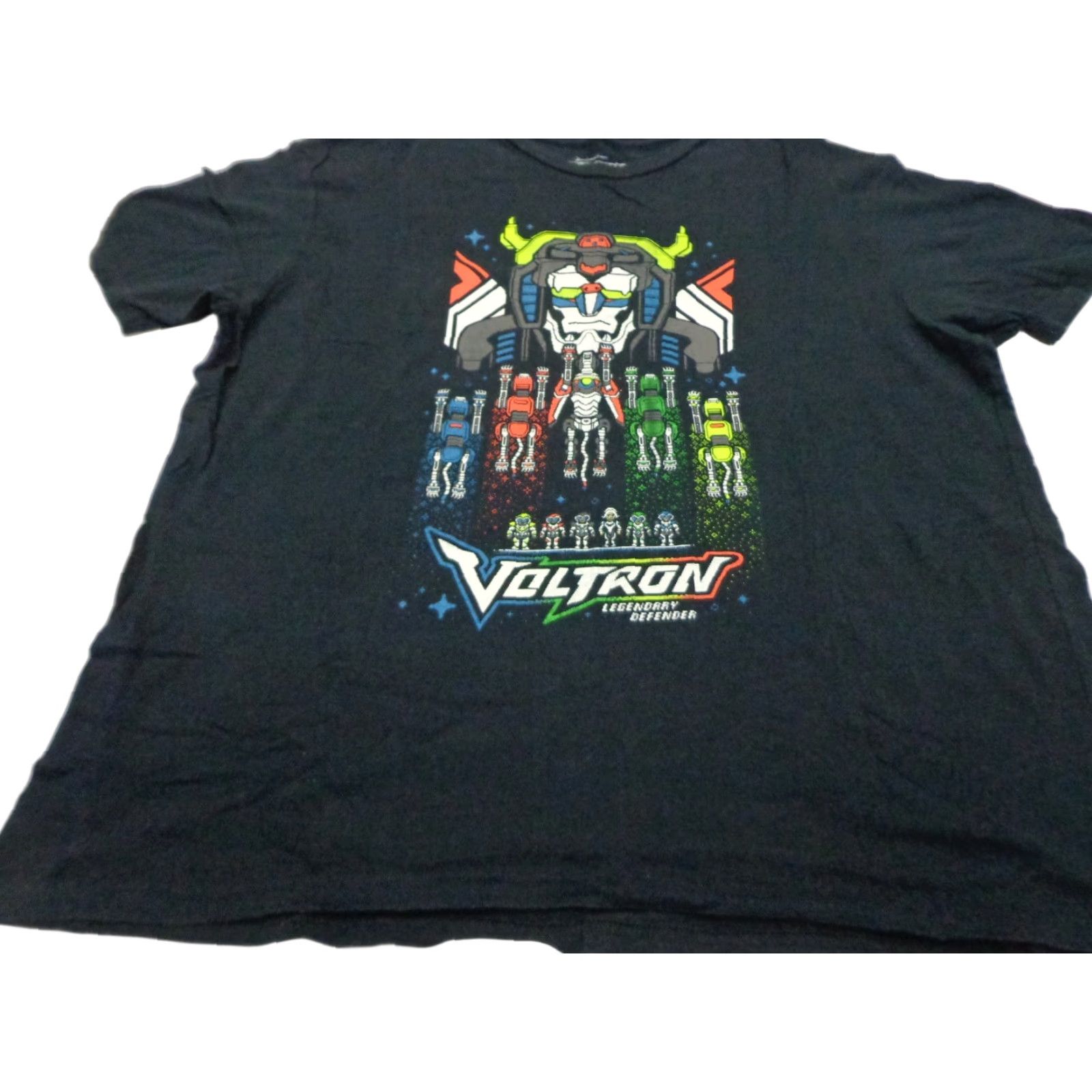 Vintage Voltron T-Shirt Adult XL Crew Neck Short Sleeve Cotton Logo Blue Men Voltron Retro Cartoon 90s Size US XL / EU 56 / 4 - 1 Thumbnail