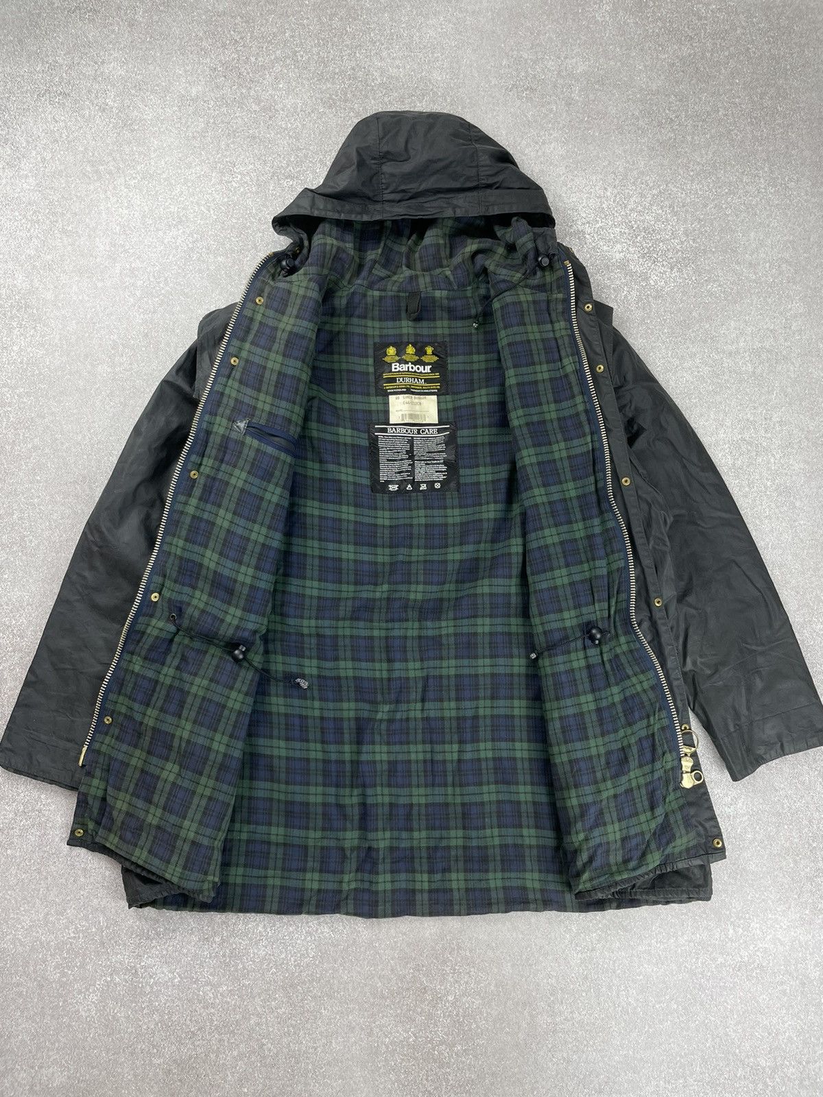 Barbour × Japanese Brand Vintage Men’s Barbour Durham A6 Waxed Jacket Size US XXL / EU 58 / 5 - 7 Thumbnail