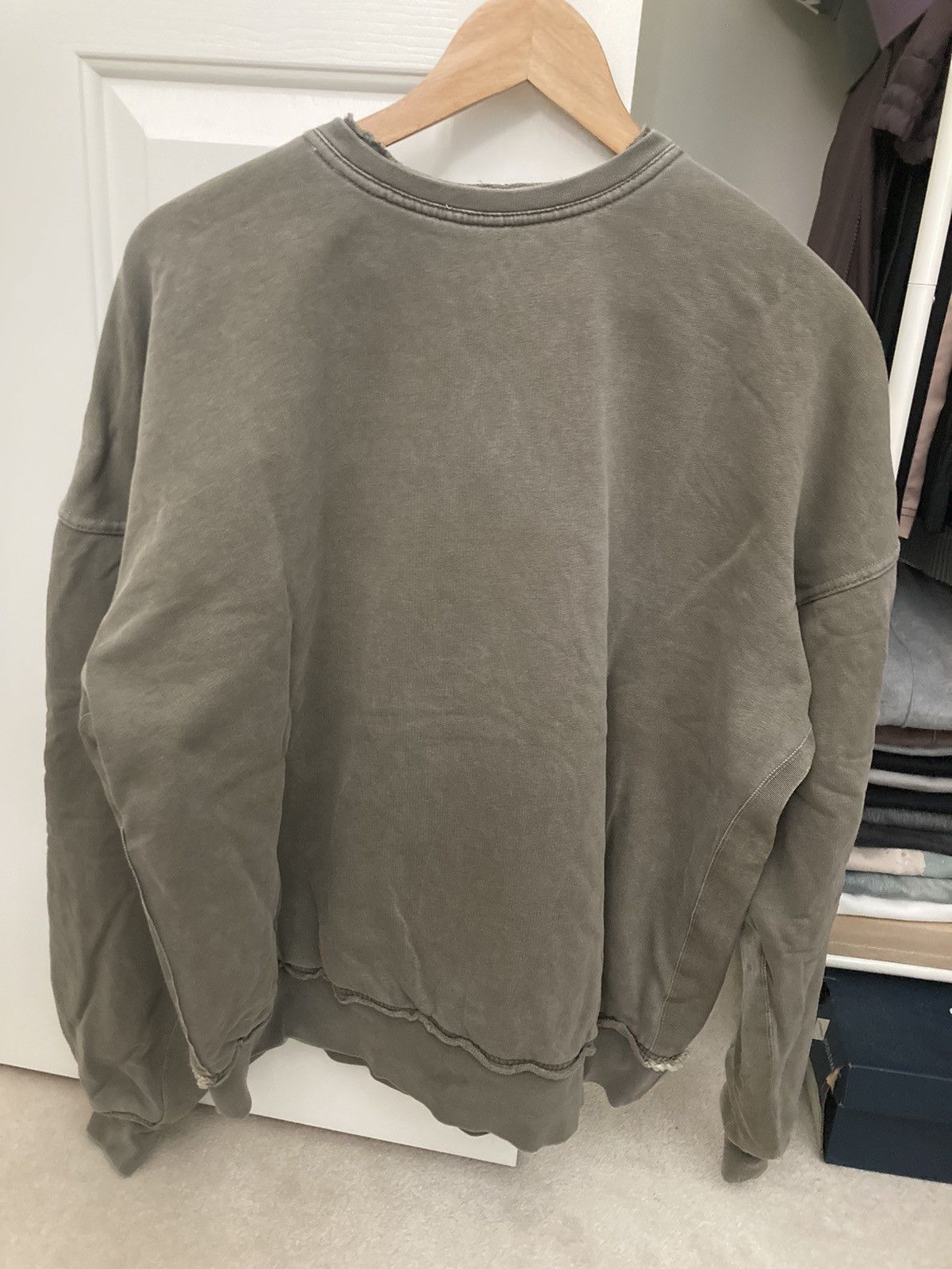 image of Haider Ackermann Olive/khaki Perth Sweatshirt Re-Issue in Olive Green, Men's (Size XS)