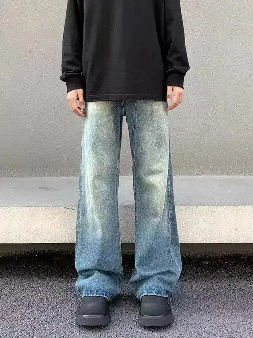 VIBE Vintage vibe style washed and aged blue micro jeans Size US 32 / EU 48 - 2 Thumbnail