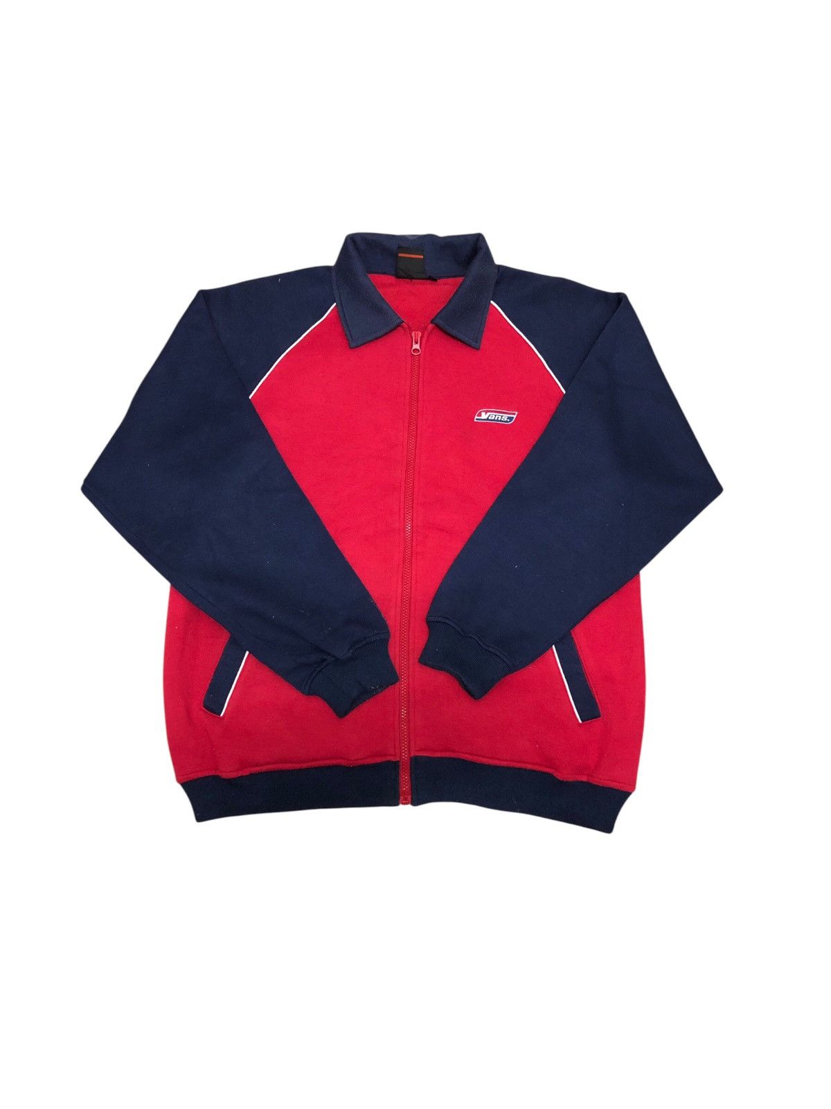 Van × Vintage Vintage Vans Sweater Zipper Vans Skateboard Size US L / EU 52-54 / 3 - 1 Thumbnail