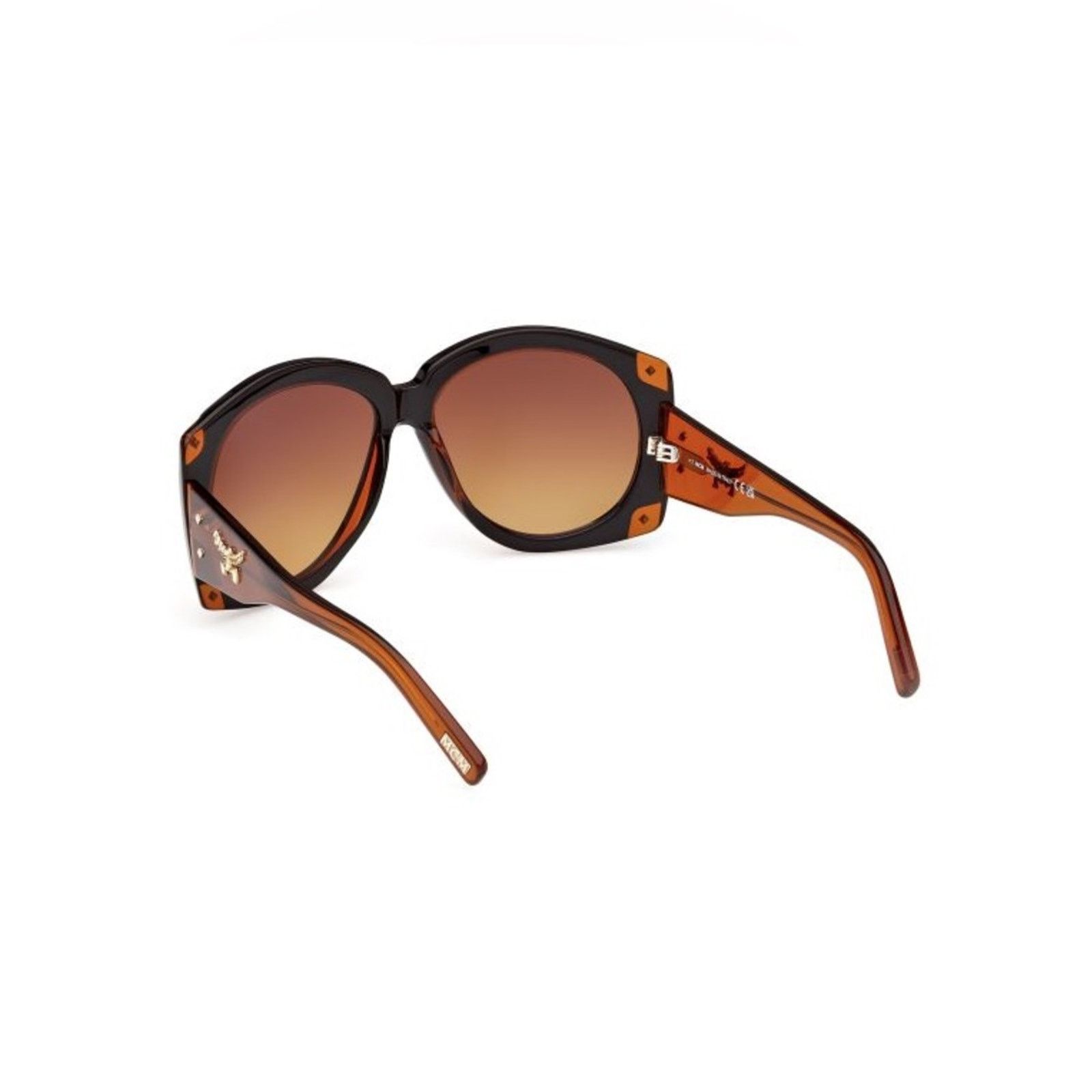 MCM New MCM Black and Brown Oversized Gradient Oval Sunglasses Size ONE SIZE - 7 Thumbnail