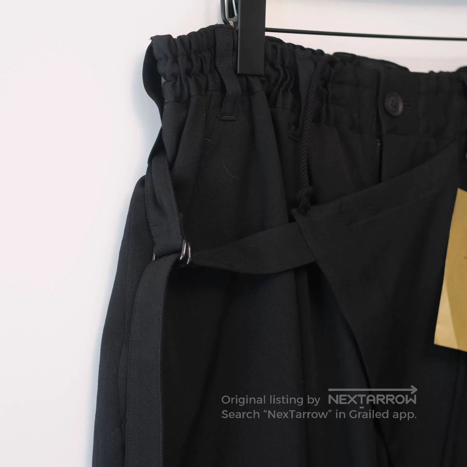 Yohji Yamamoto Yohji Yamamoto Black Pant with Print Detail. Size 25" / US 0 / IT 36 - 4 Thumbnail