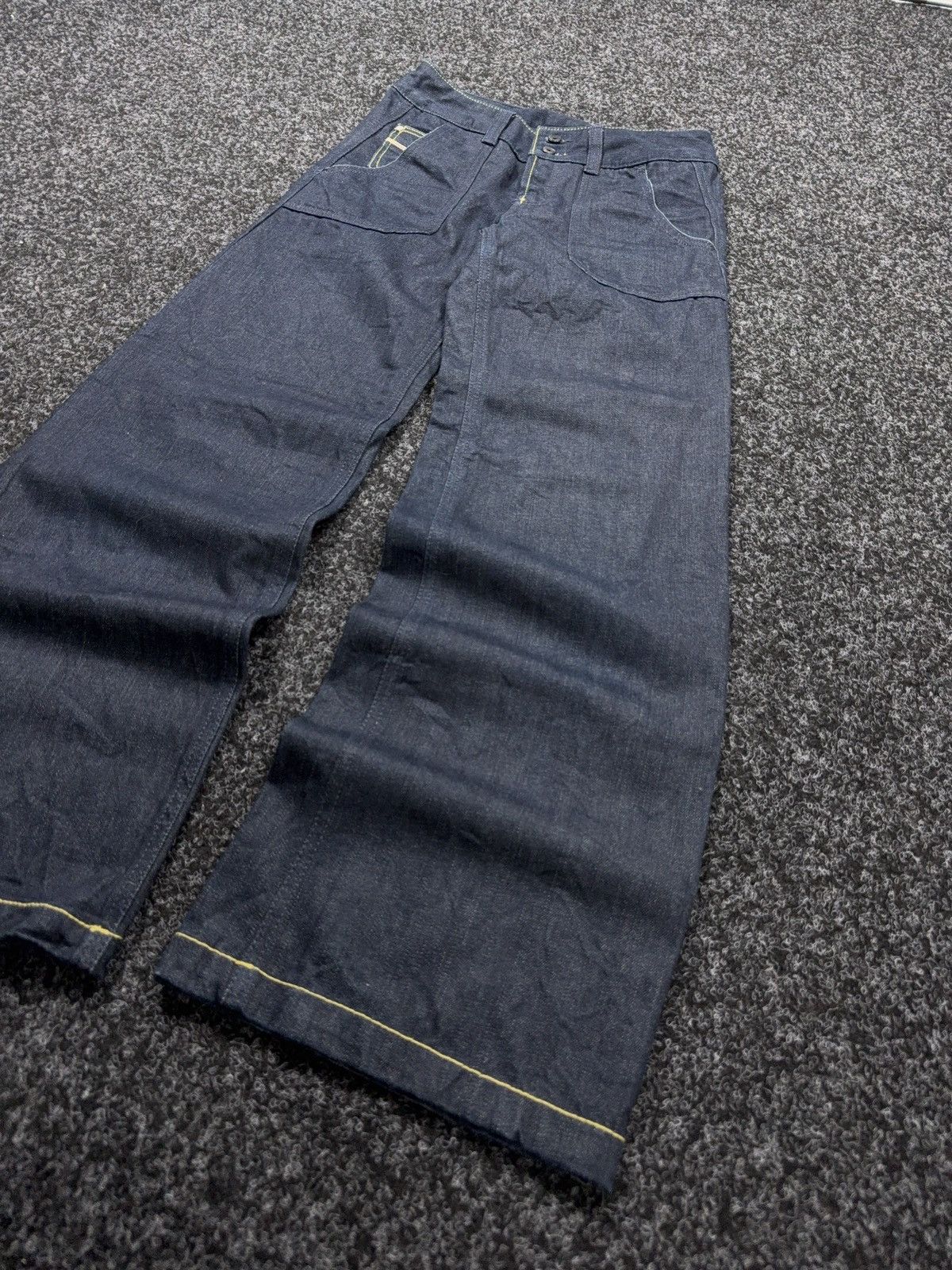 Diesel Luxury Diesel Volver Dark Raw Denim Wide Leg Jeans Y2K Size 26" / US 2 / IT 38 - 3 Thumbnail