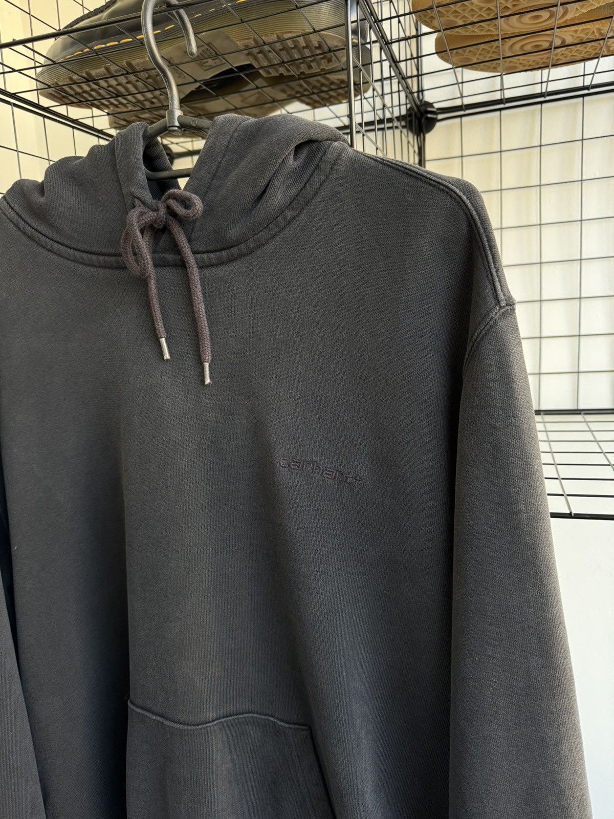 Carhartt Wip × Vintage Carhartt WIP Logo Graphite Hoodie Size US L / EU 52-54 / 3 - 3 Thumbnail